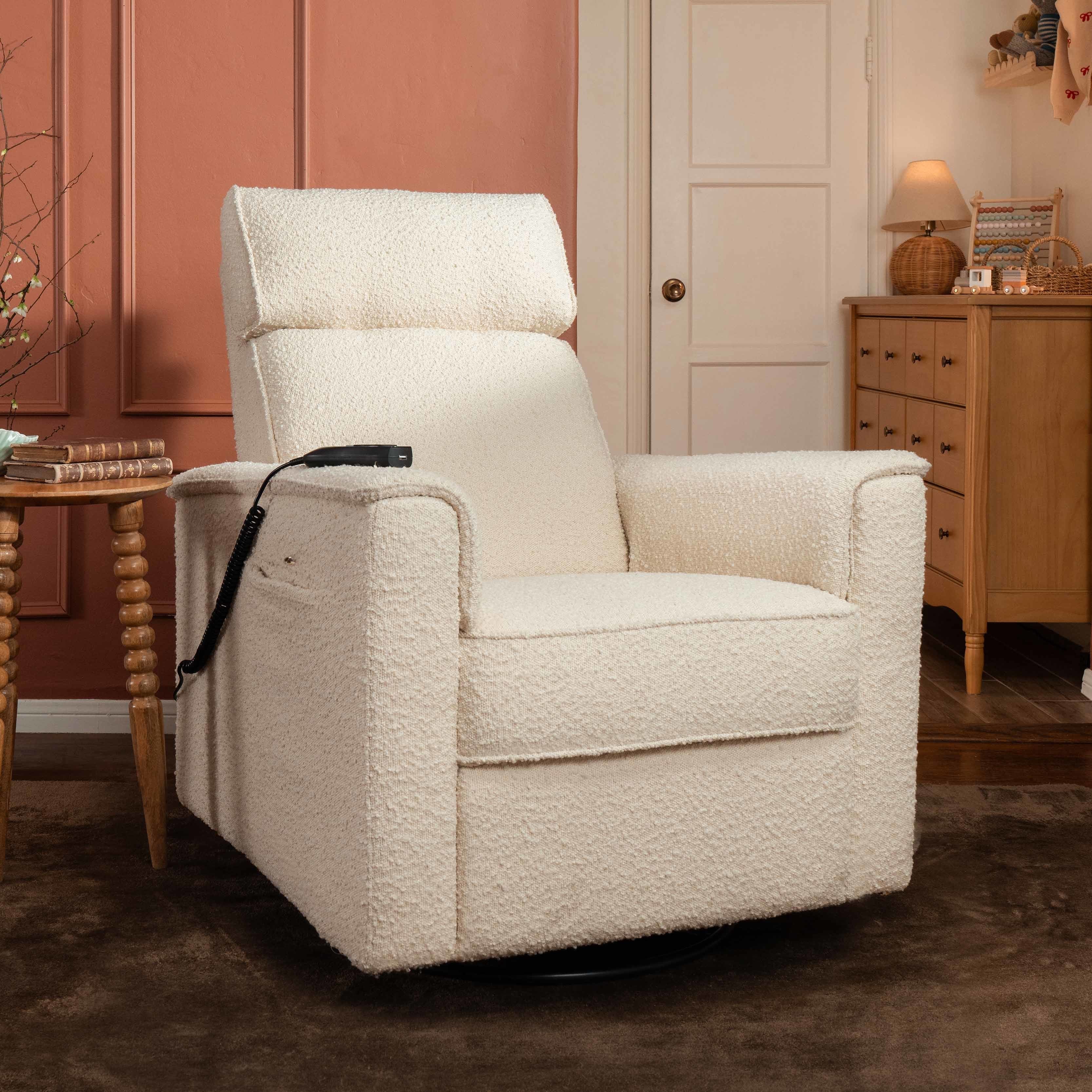 Namesake Willa Deluxe Power Recliner and Swivel Glider with Heat and Massage