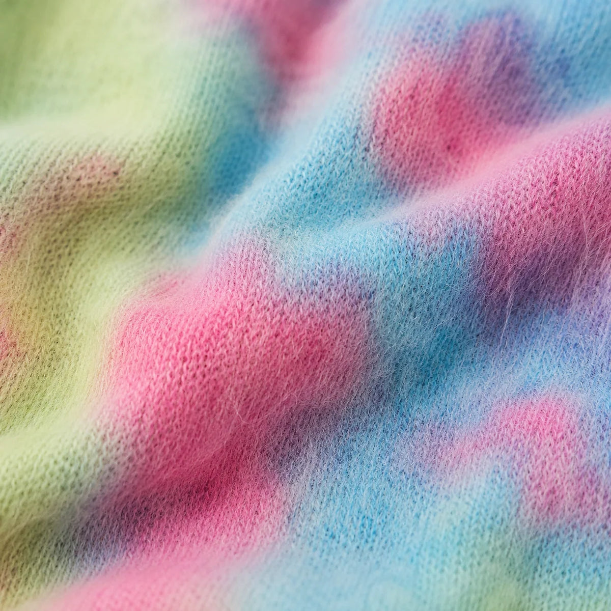 Brushed Hacci Tie Dye Pullover + Pant Set - Multi Pink/Blue/Lime Tie Dye