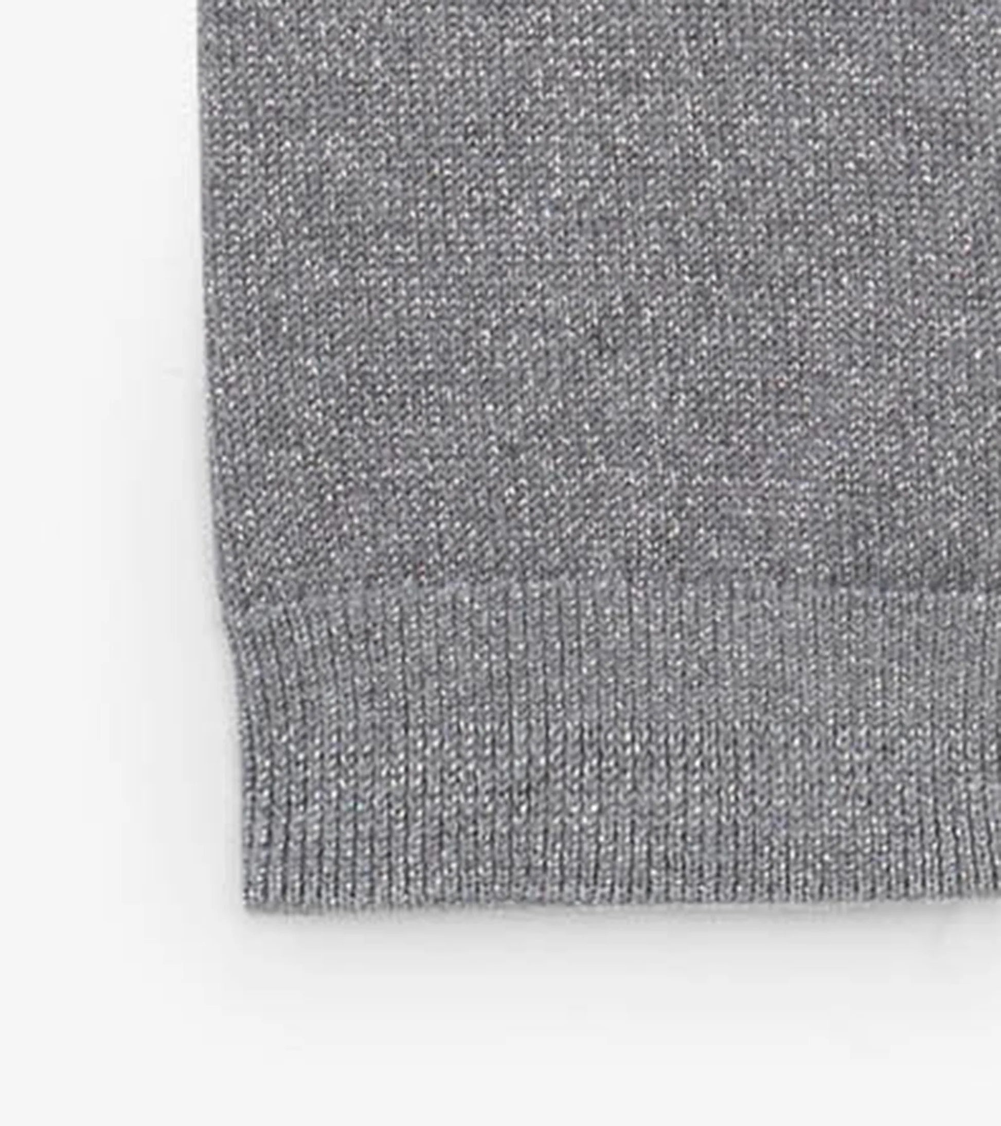 Silver Glitter Cable Knit Leggings