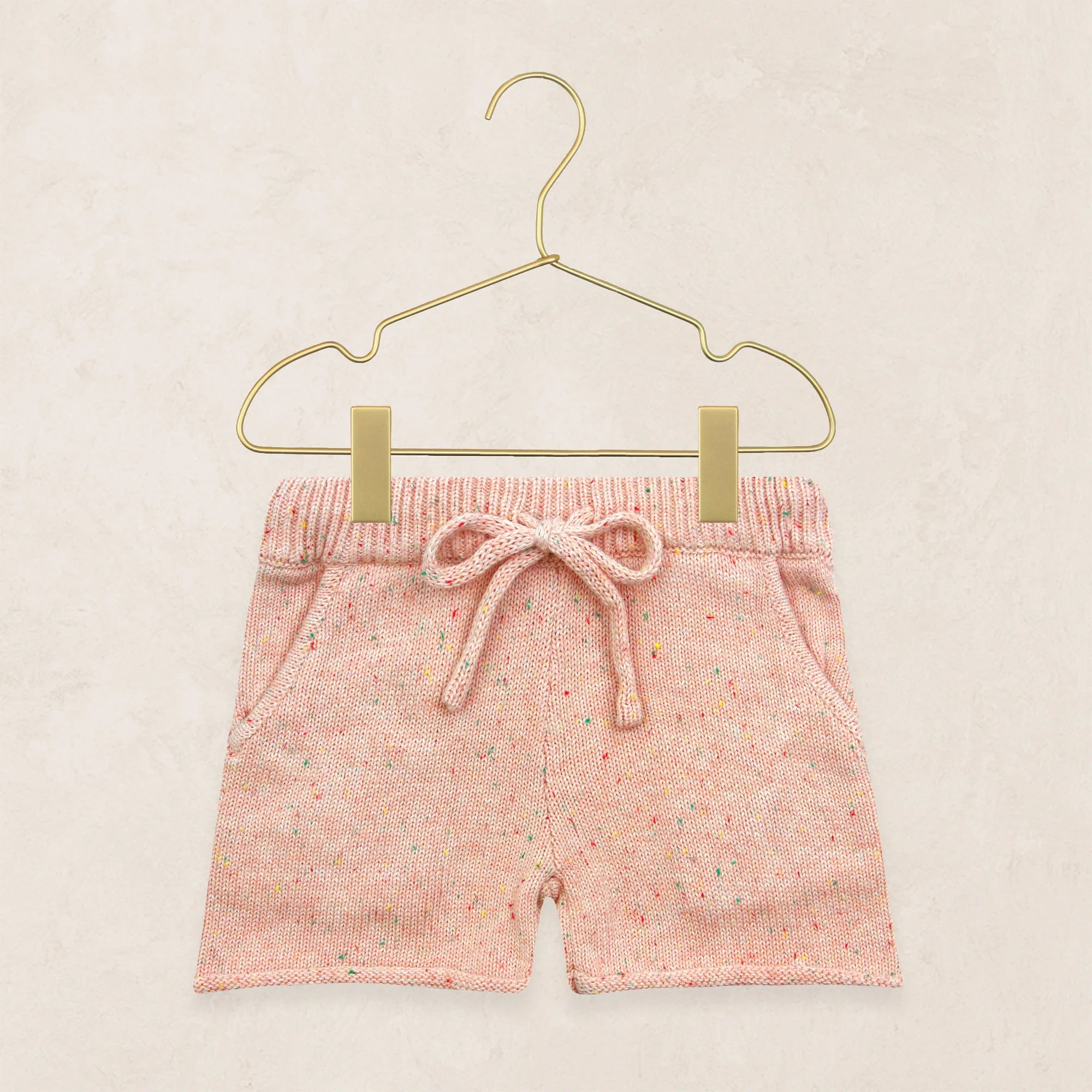 Lou Lou & Company KNIT SHORT SLEEVE TEE & KNIT SHORTS Set - PETAL SPECKLE - Twinkle Twinkle Little One