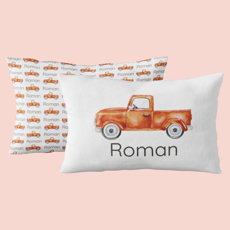 Sugar + Maple Custom Pillow | Centered Truck - Twinkle Twinkle Little One