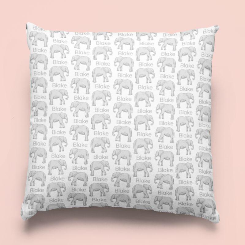 Sugar + Maple Custom Pillow | Elephants - Twinkle Twinkle Little One