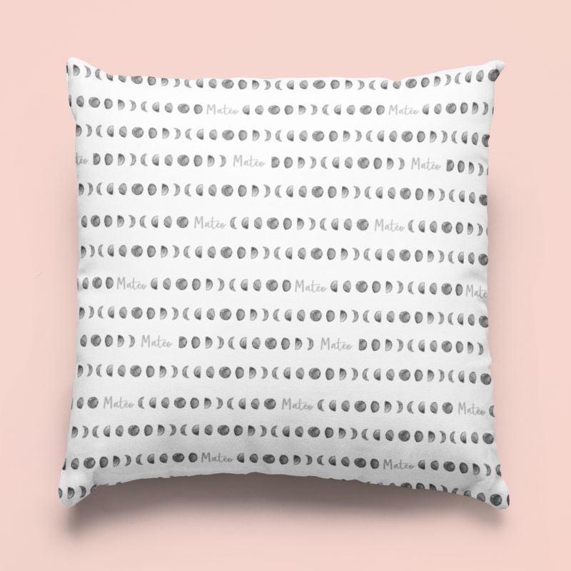 Sugar + Maple Custom Pillow | Moon Phases - Twinkle Twinkle Little One