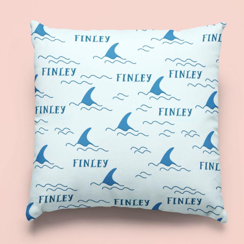 Sugar + Maple Custom Pillow | Shark Fin - Twinkle Twinkle Little One