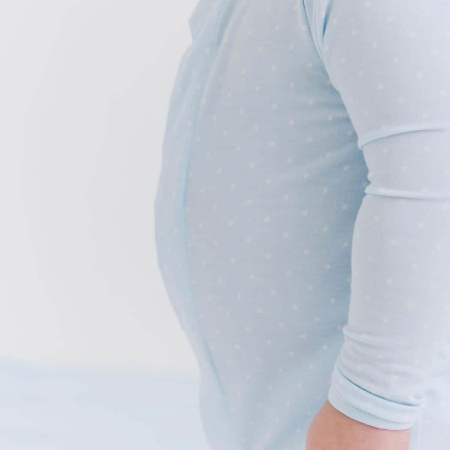 Pin Dot Blue Magnetic Footie - Twinkle Twinkle Little One