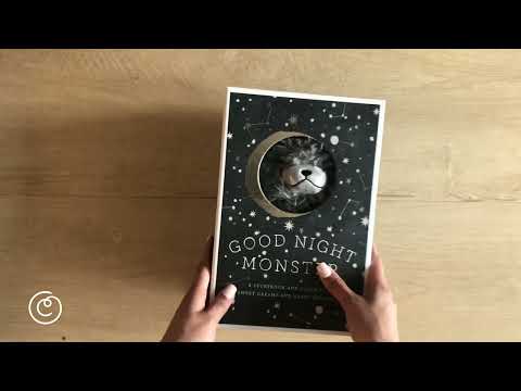 Load video: Good Night Monster Gift Set - A Storybook and Plush for Sweet Dreams and Happy Bedtimes
