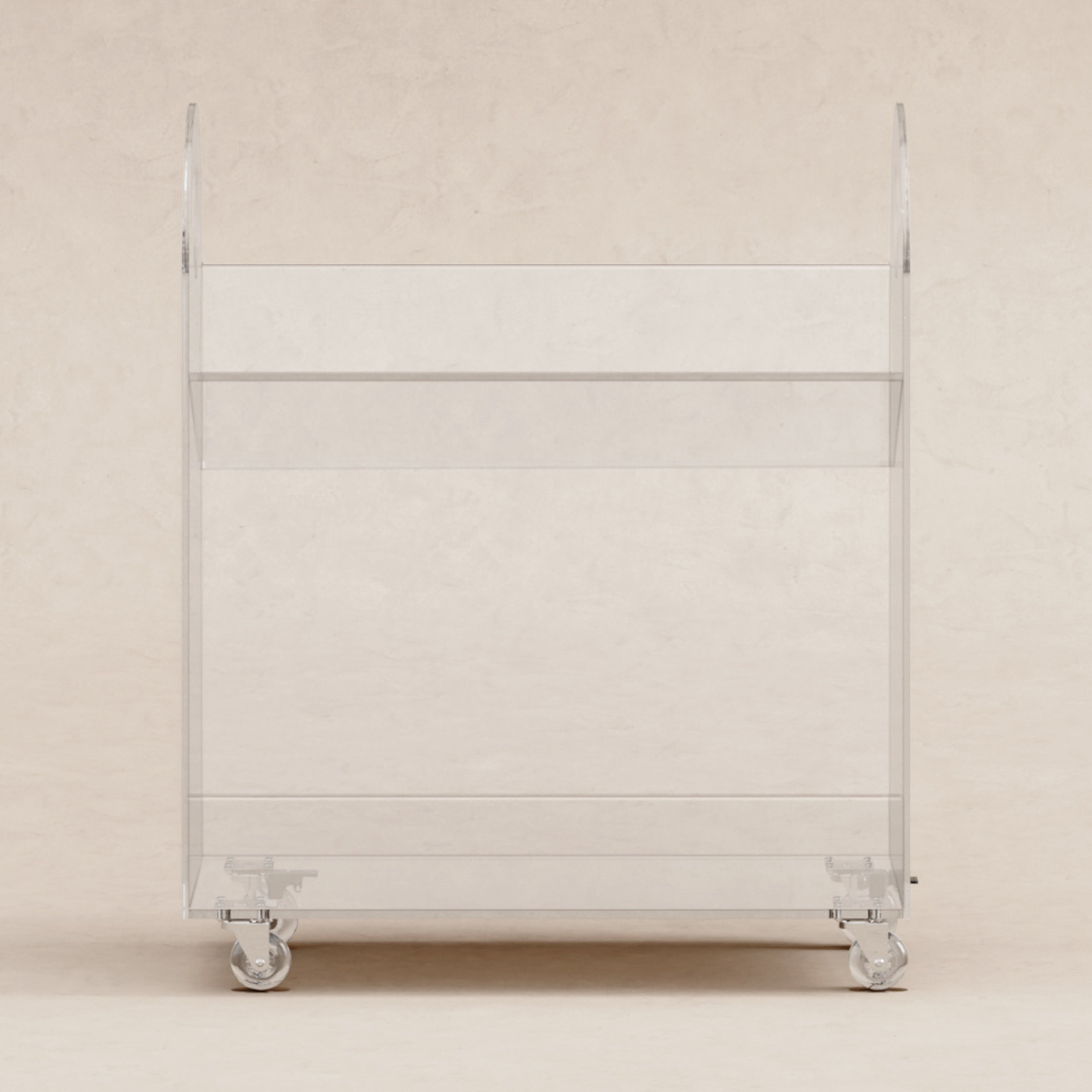 Babyletto Presto Acrylic Bookcase and Cart - Twinkle Twinkle Little One