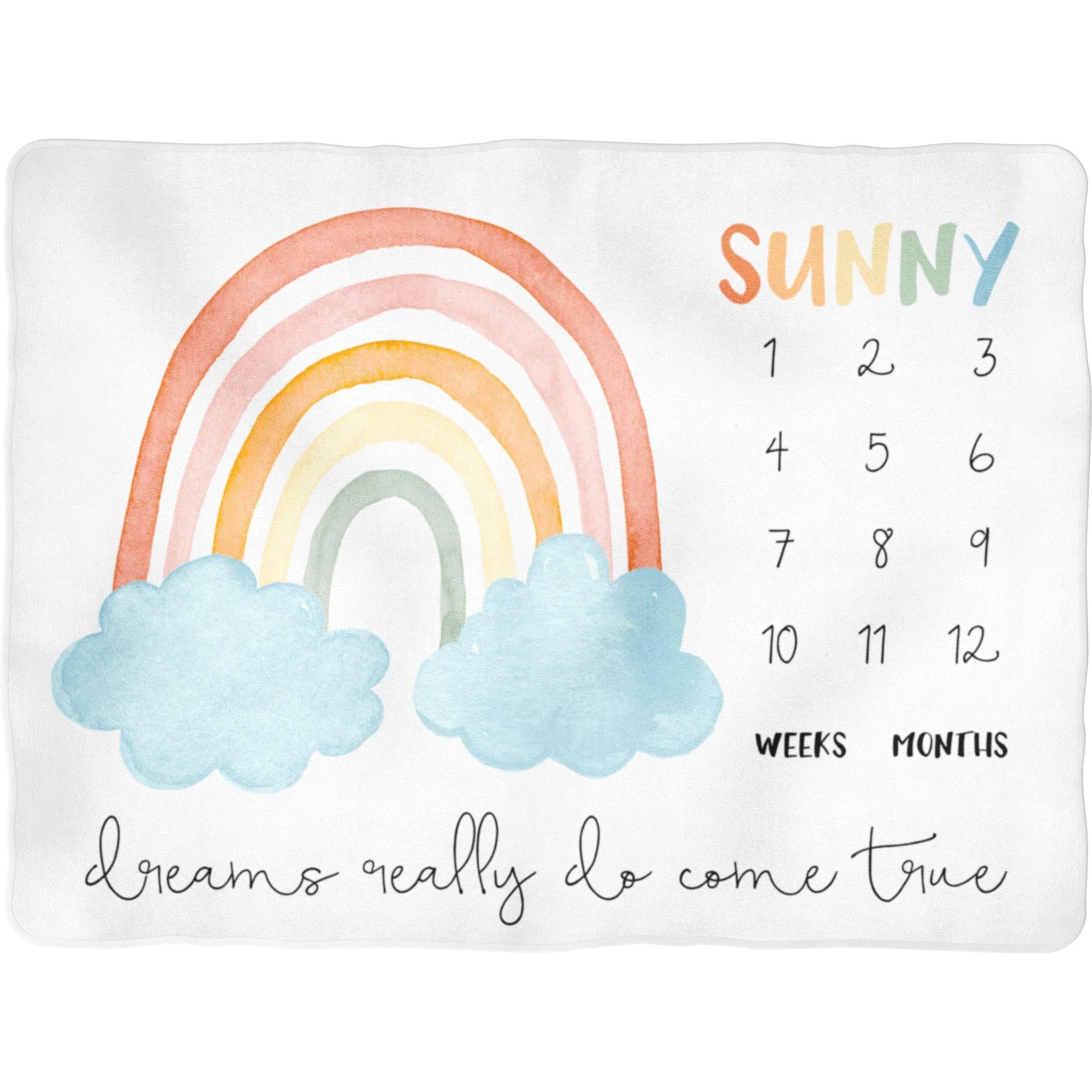 Sugar + Maple Backdrop Blanket | Primary Rainbow Dreams - Twinkle Twinkle Little One