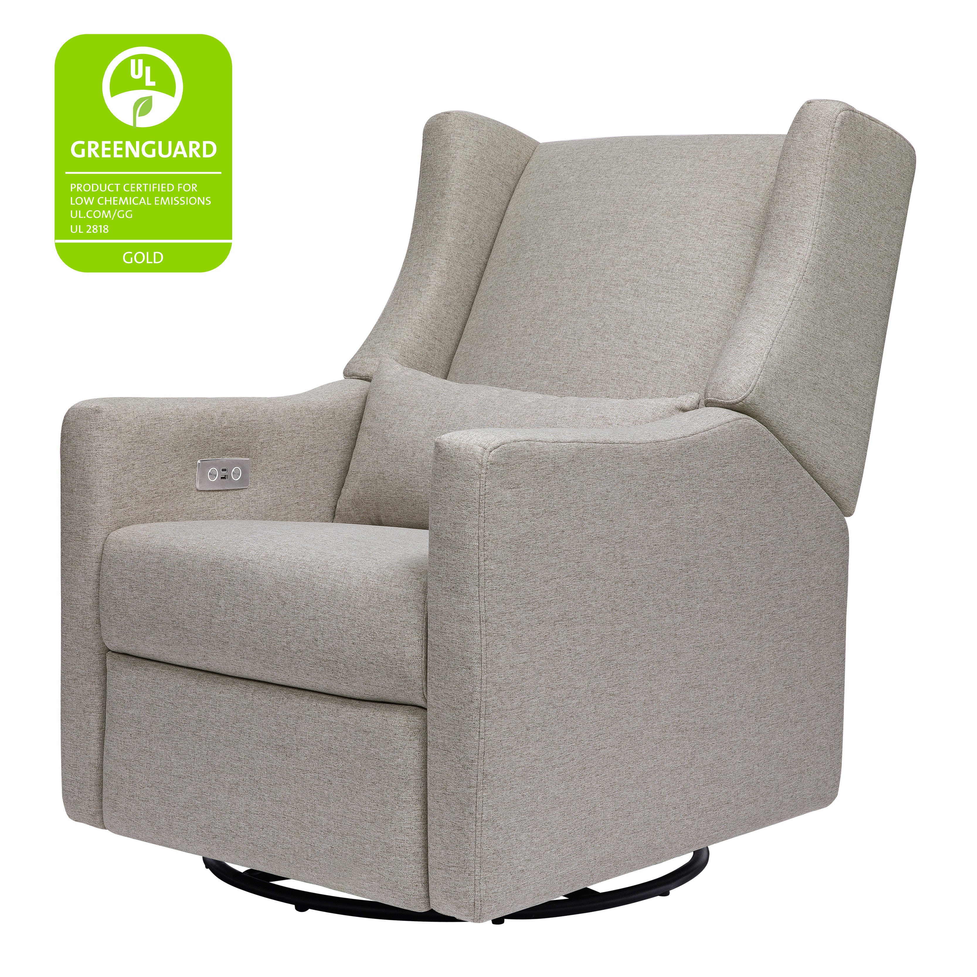 Babyletto Kiwi Electronic Recliner and Swivel Glider with USB port