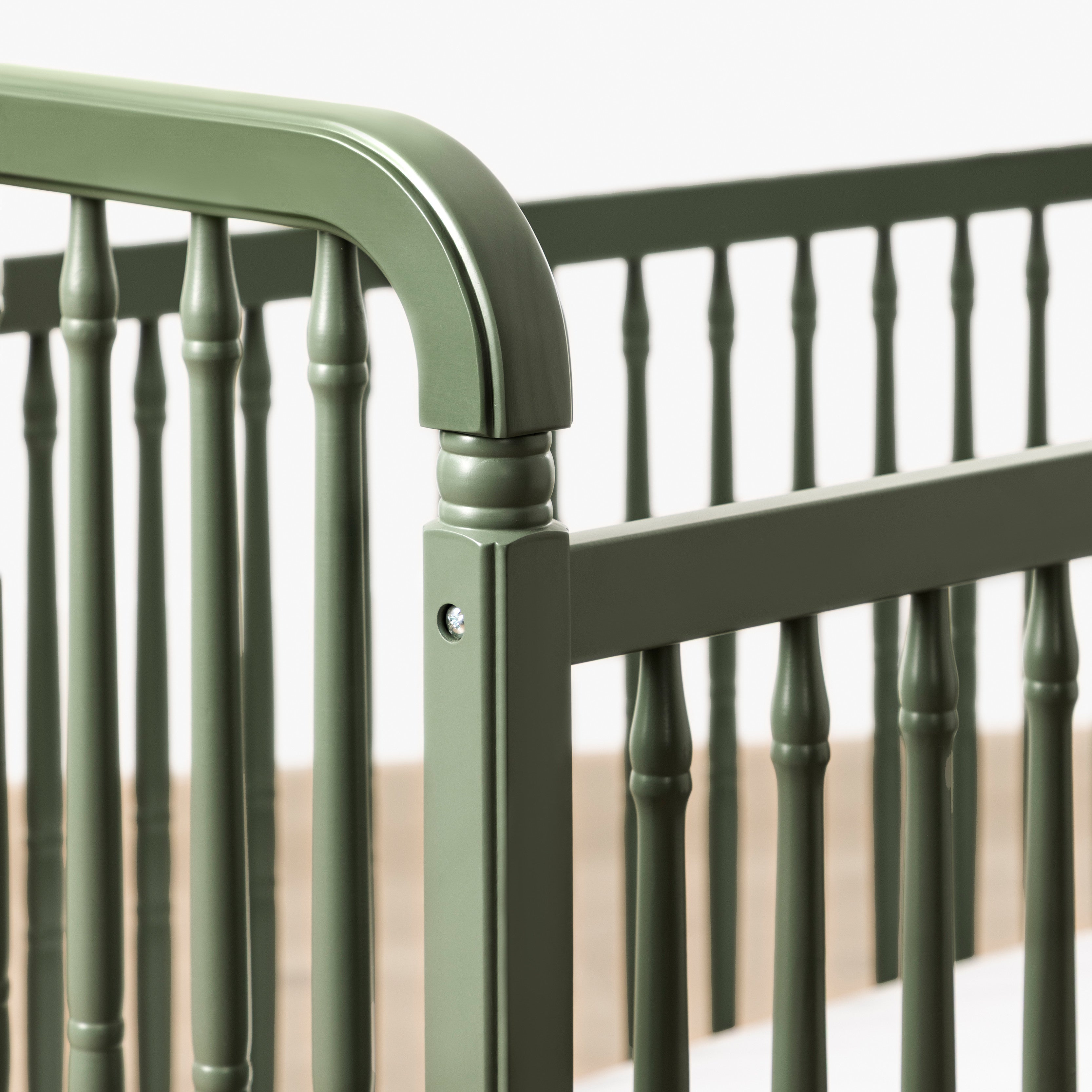 Namesake Liberty 3-in-1 Convertible Spindle Crib with Toddler Bed Conversion Kit