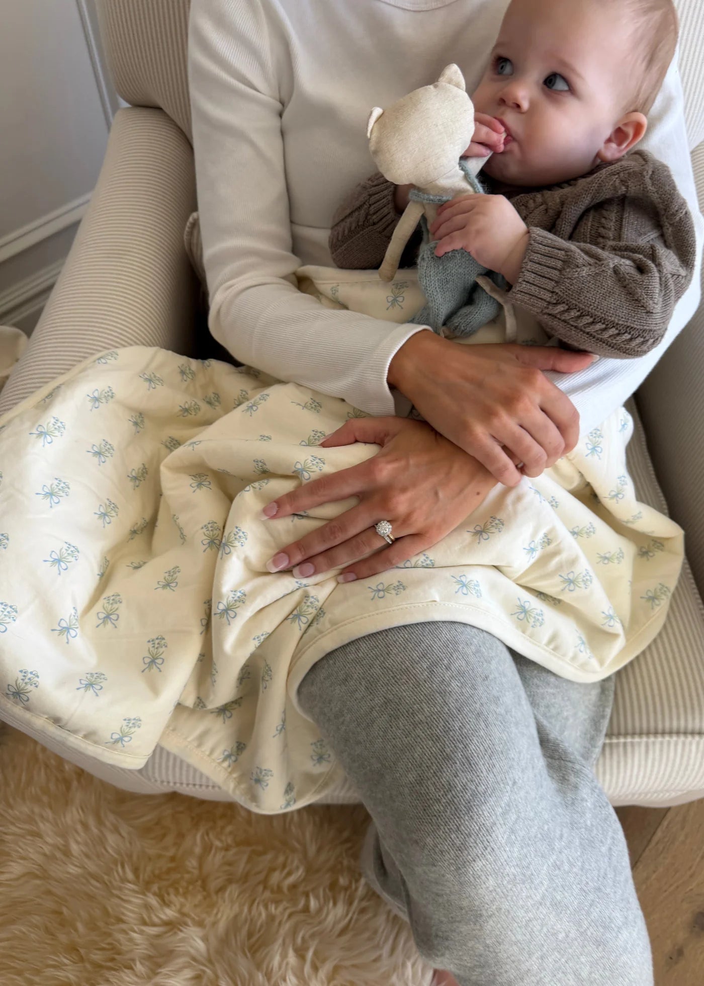 Lily of the Valley Cuddle Blanket