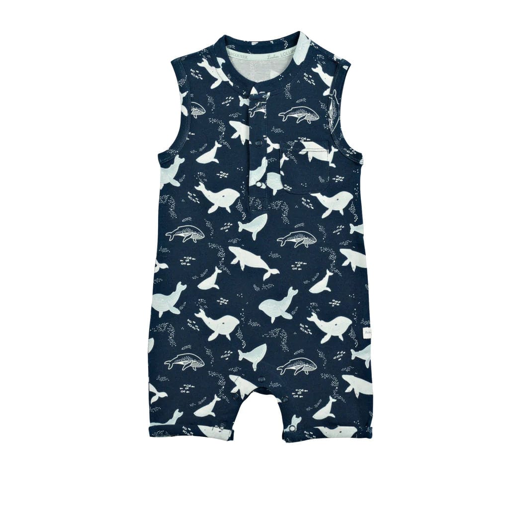 Short Romper - Whales - Twinkle Twinkle Little One