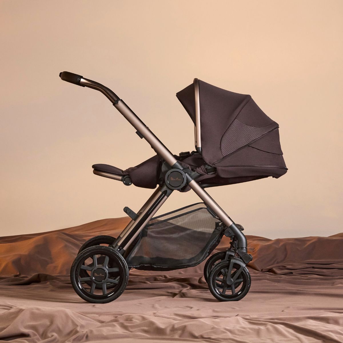 Silver Cross Reef 2 Stroller + Folding Bassient - Twinkle Twinkle Little One