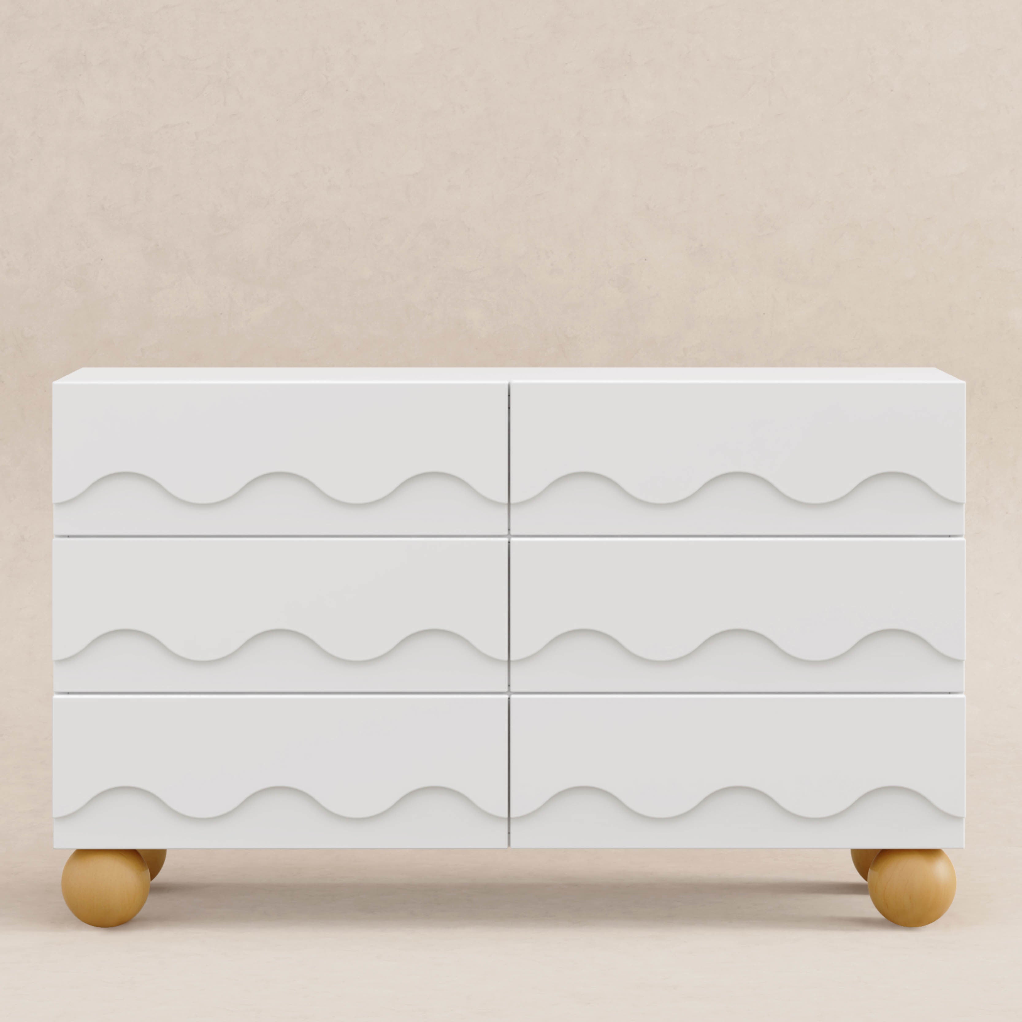 Babyletto Lido Wave 6-Drawer Wide Dresser (56")