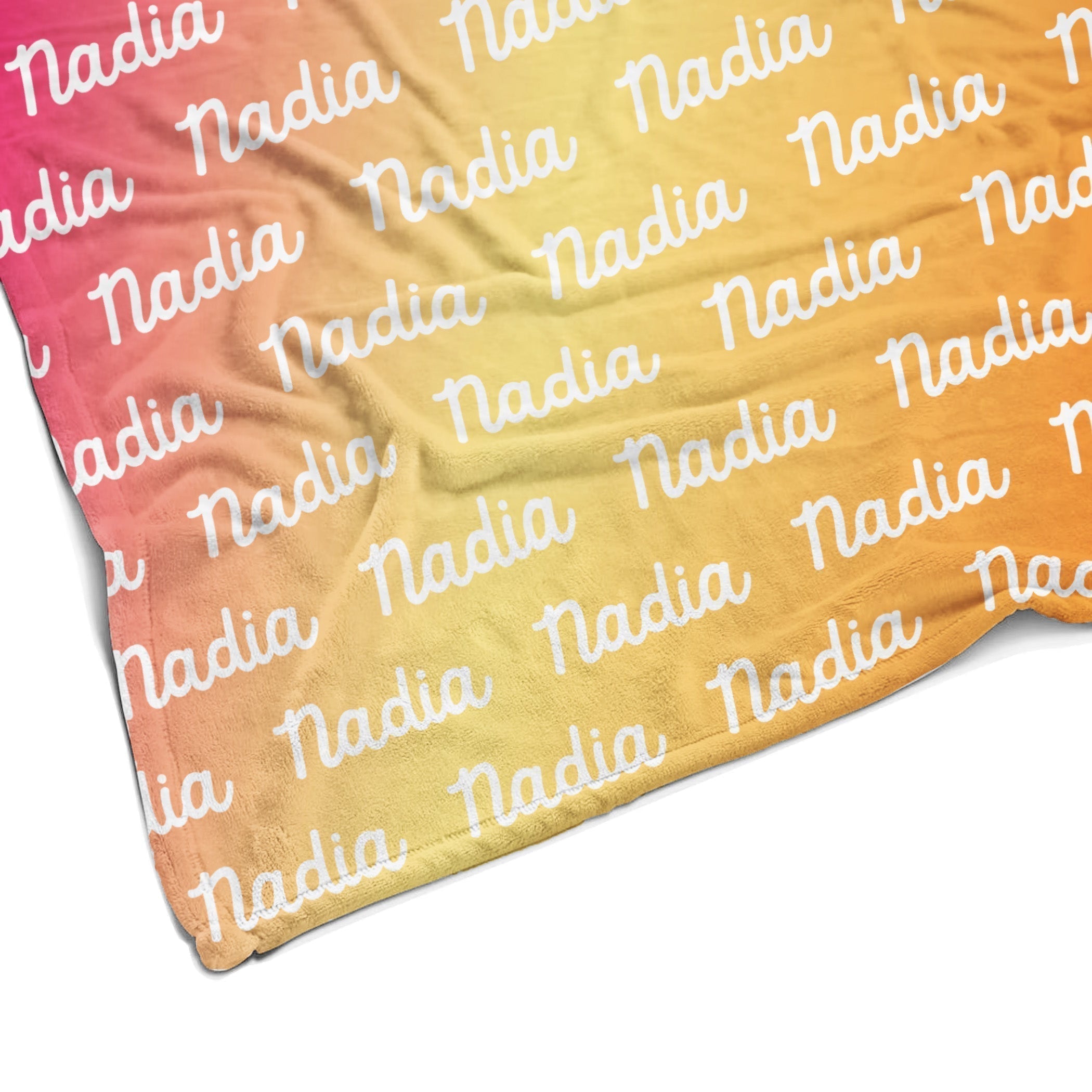 Sugar + Maple Plush Minky Fleece Personalized Blanket | Sorbet Ombre - Twinkle Twinkle Little One