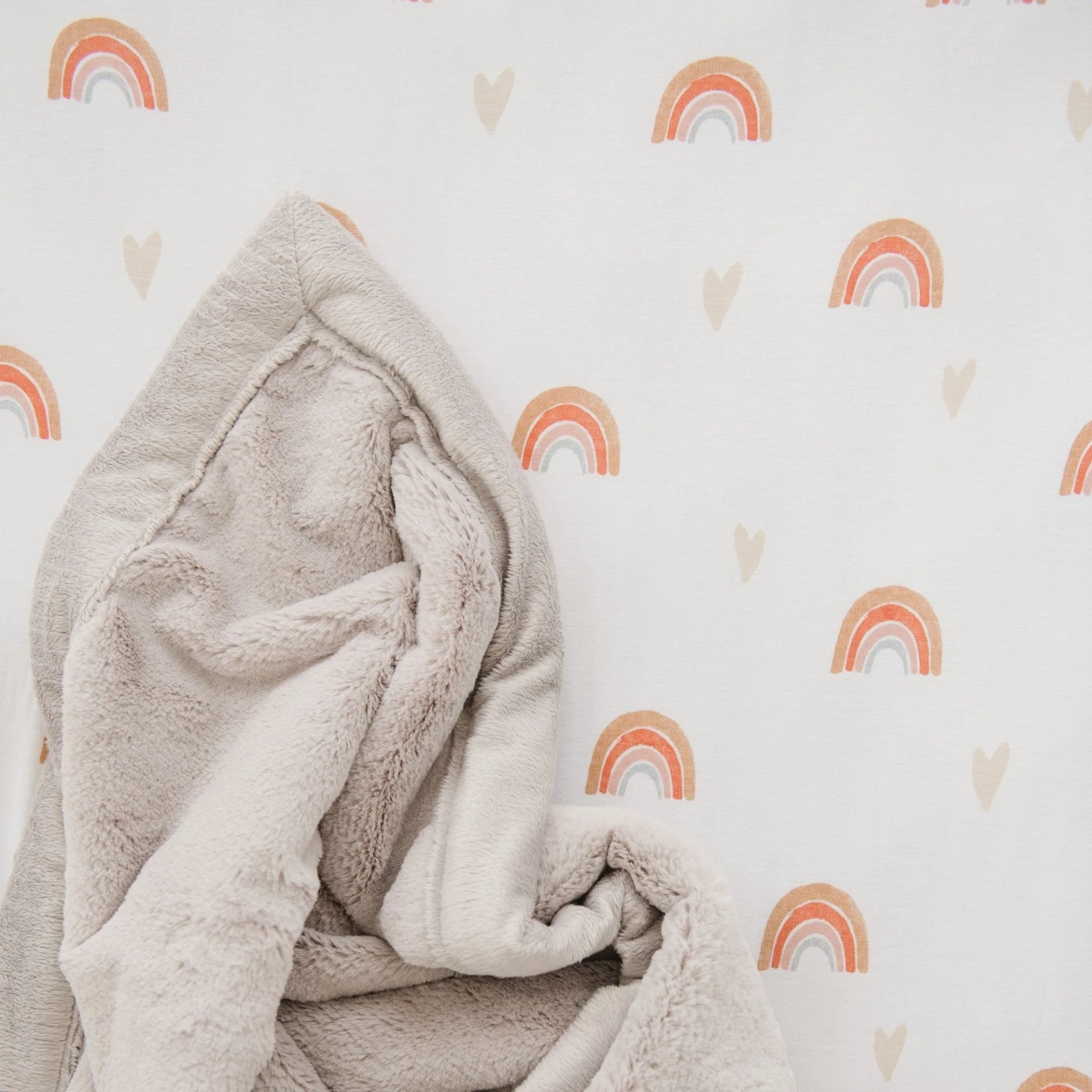 Over the Rainbow Stretchy Crib Sheet - Twinkle Twinkle Little One
