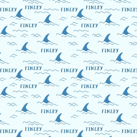 Sugar + Maple Personalized Towel | Shark Fin - Twinkle Twinkle Little One