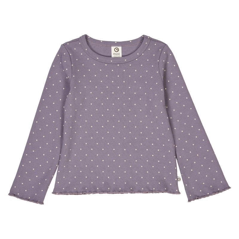 Dot Rib Top - Lilac Fog - Twinkle Twinkle Little One