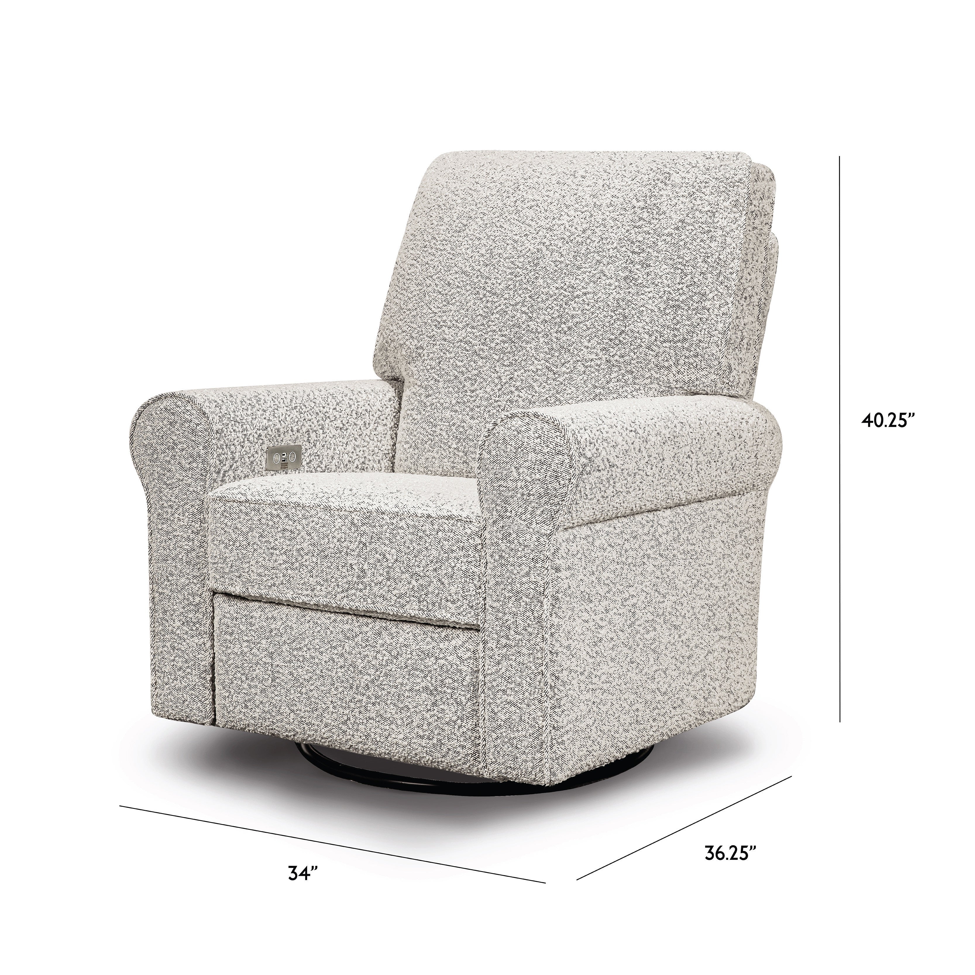 Monogram by Namesake Monroe Power Recliner and Swivel Glider in Boucle - Twinkle Twinkle Little One