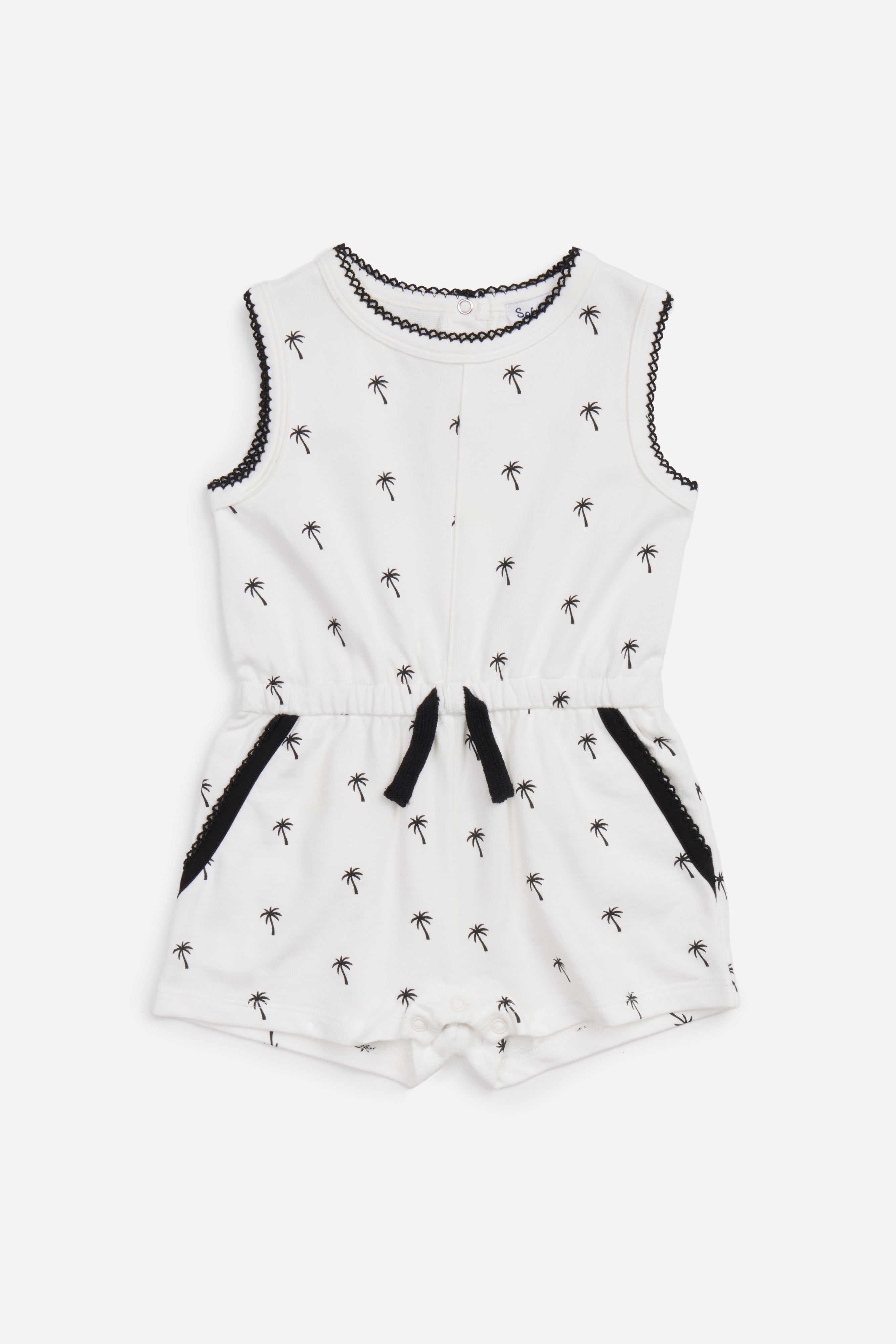 Toddler Girl Pretty Palm Tree Romper