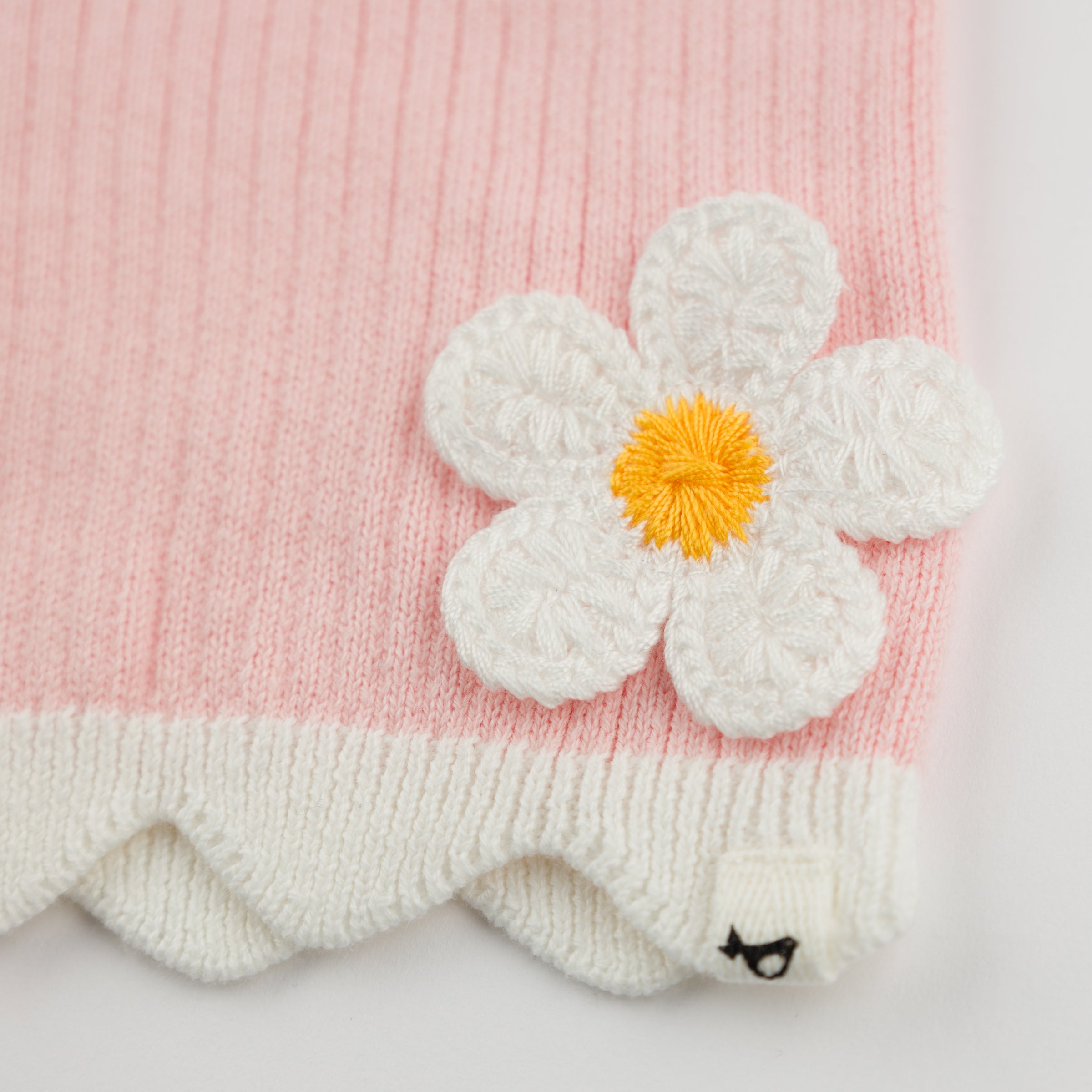 Crochet Daisies Chloe Tank & Short Set - Pink