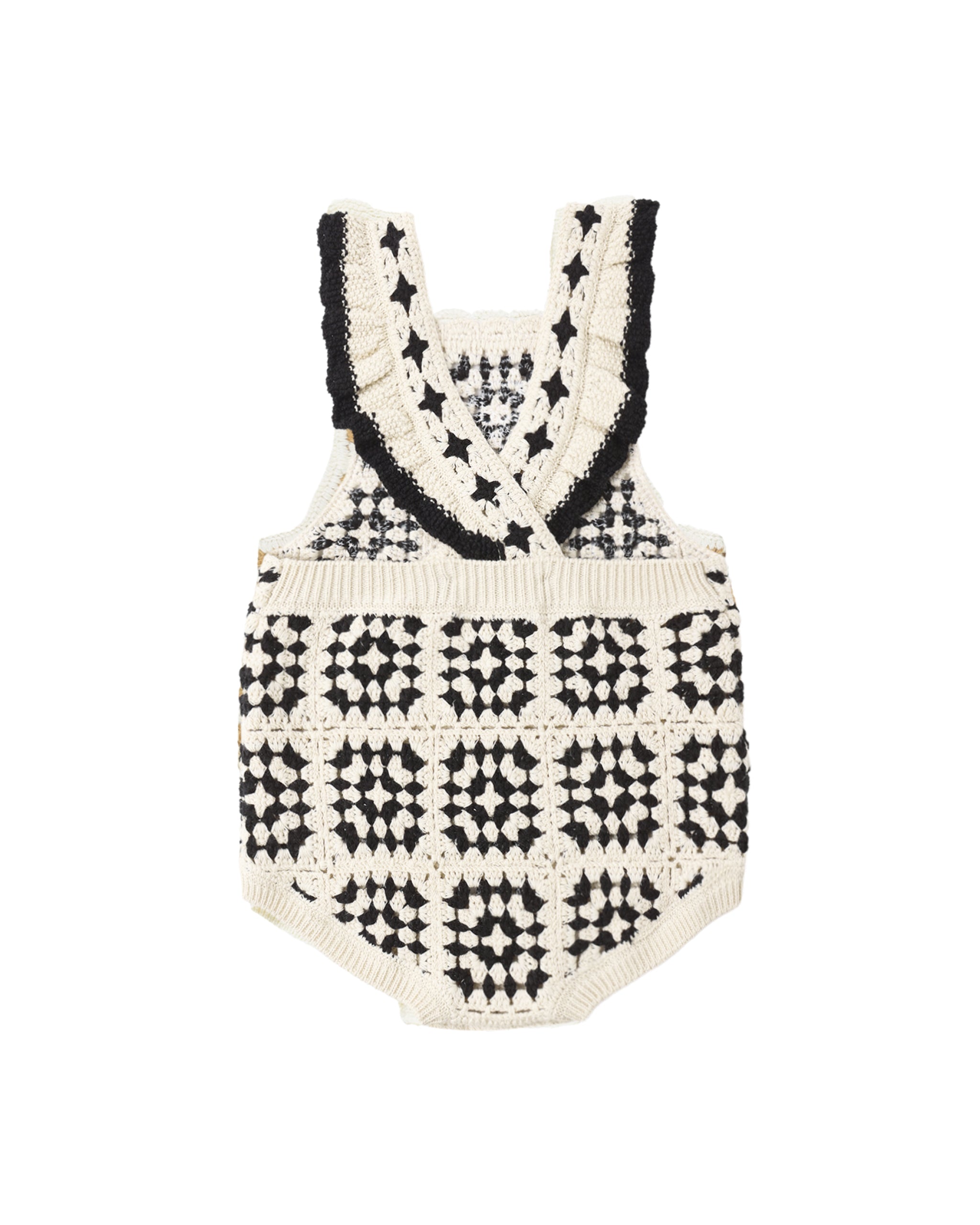 Rylee + Cru Crochet Romper || Abstract
