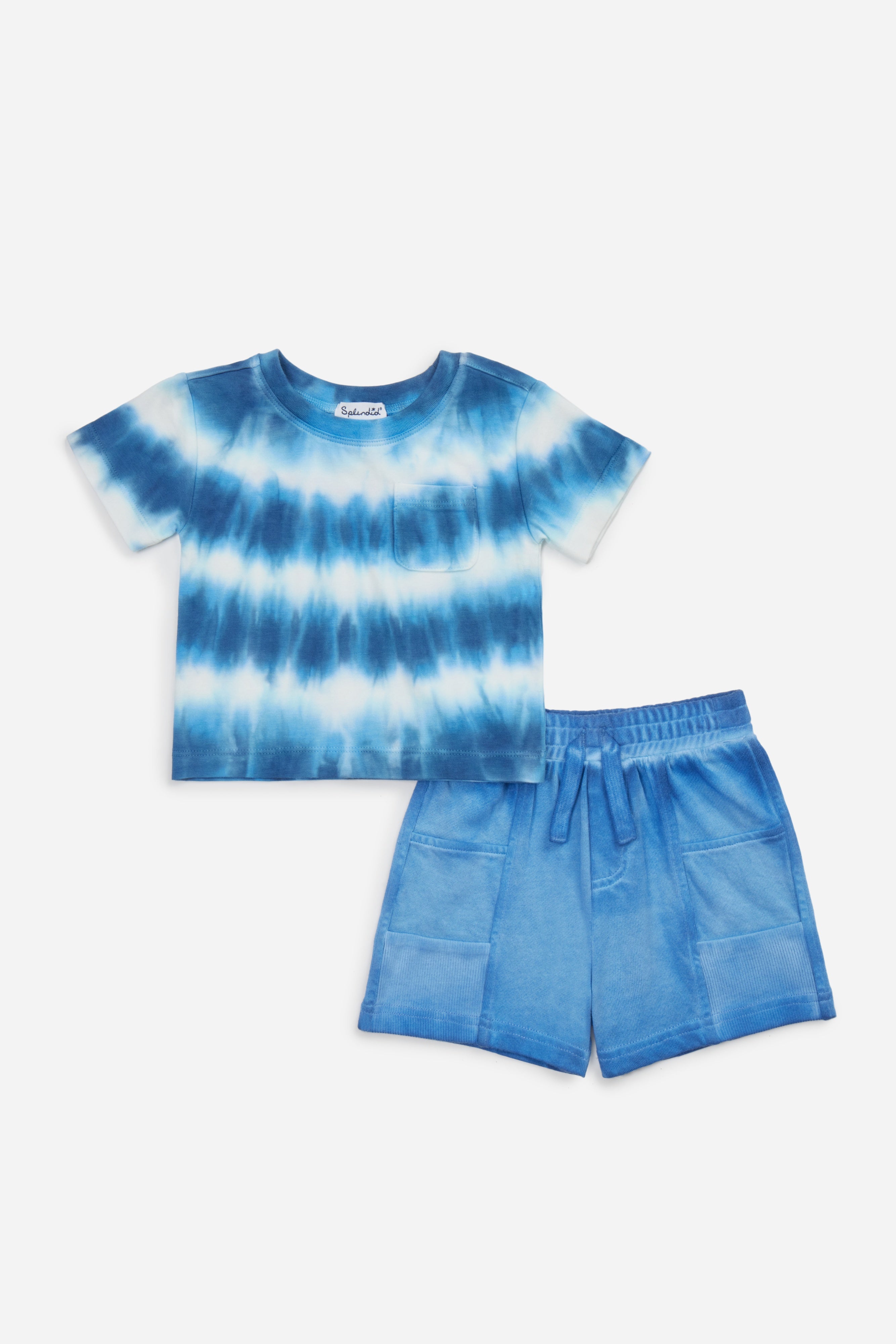 Infant Boy Sagrasso Tie Dye Tee Set