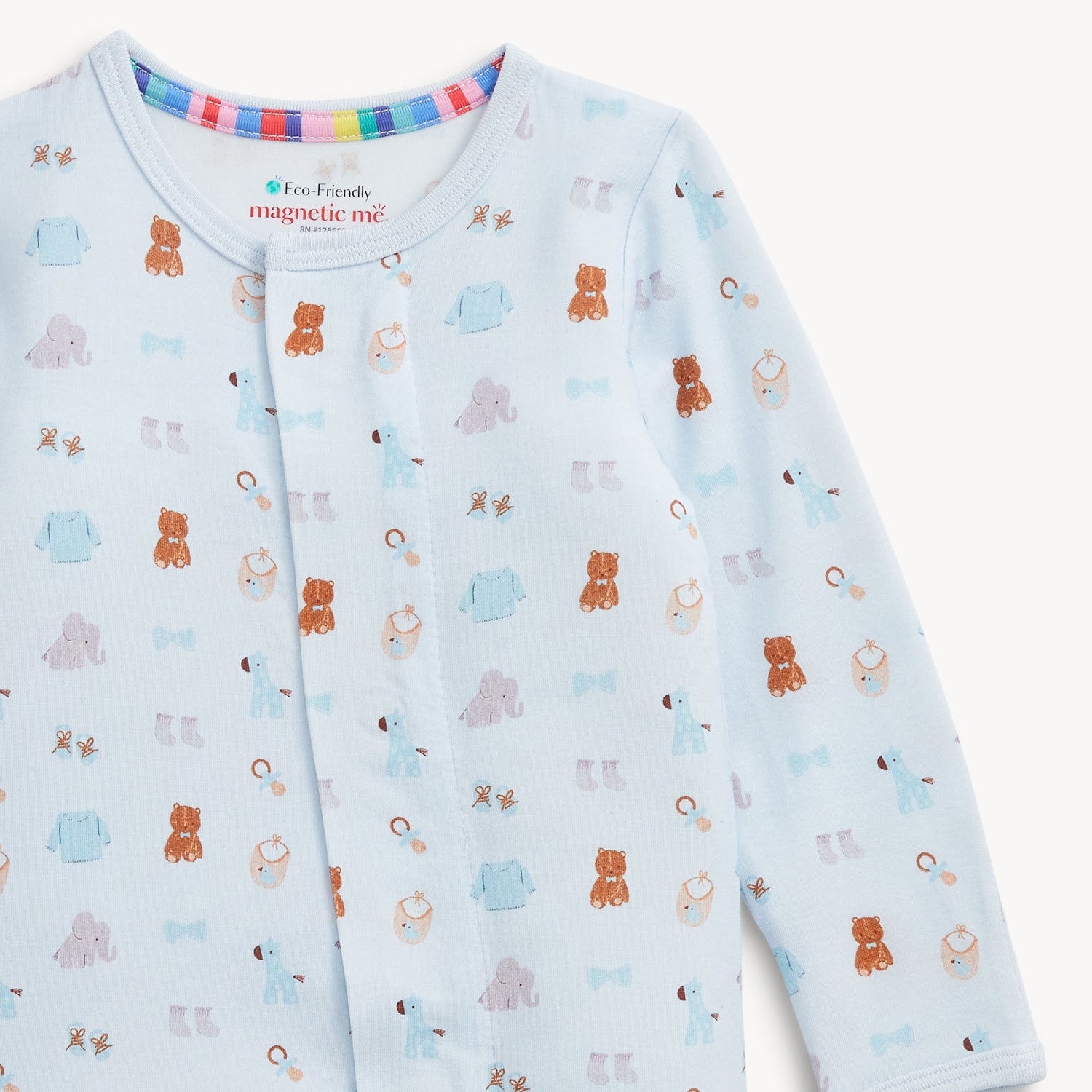Magnetic Me Nursery Nostalgia Blue Modal Footie
