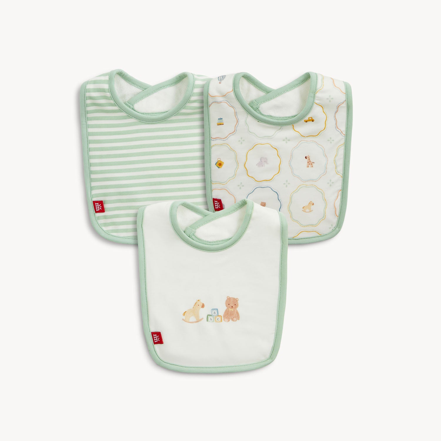 Magnetic Me Nursery Magic Cream Modal Bib 3-pack