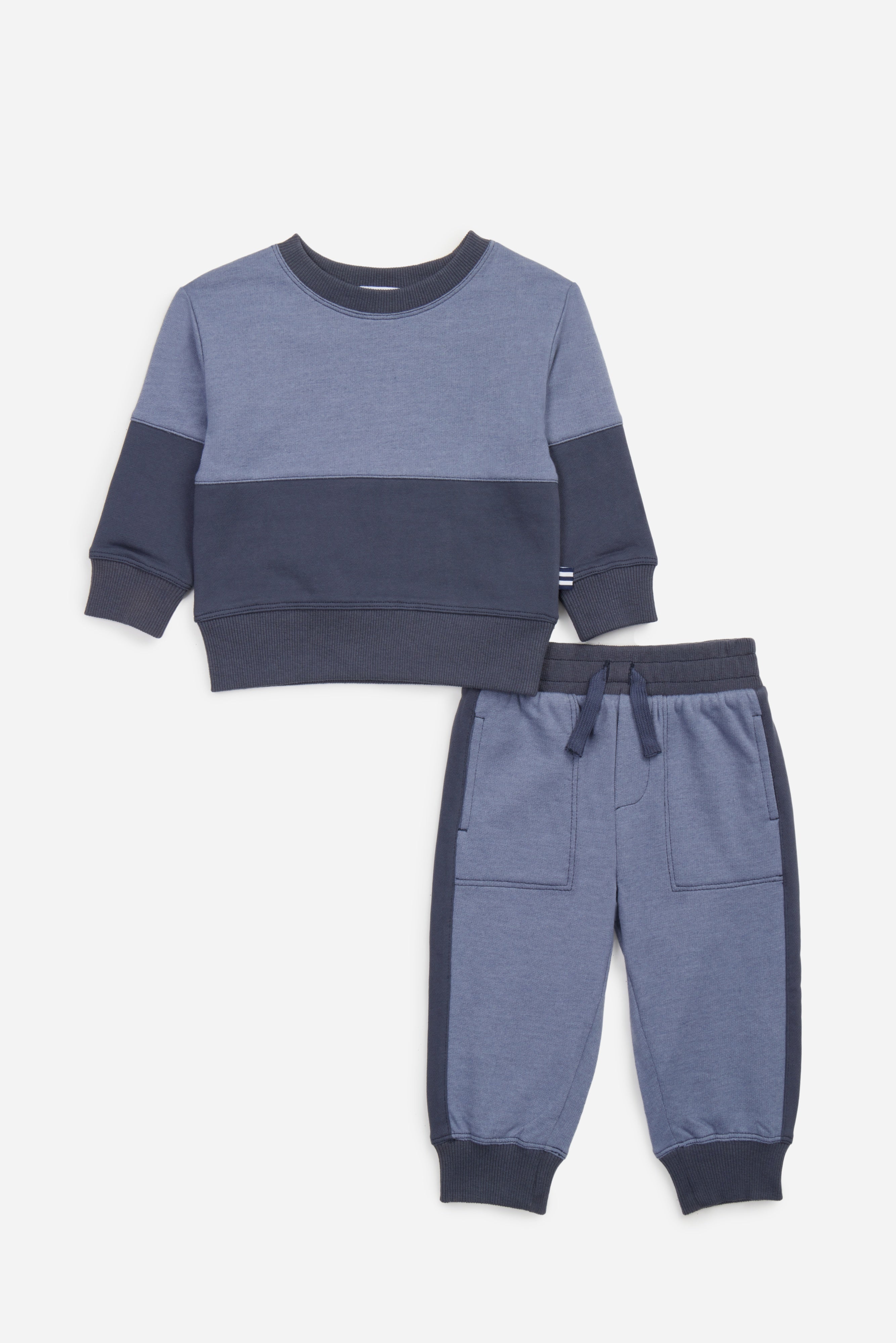 Infant Boy Stormy Colorblock Crew Set