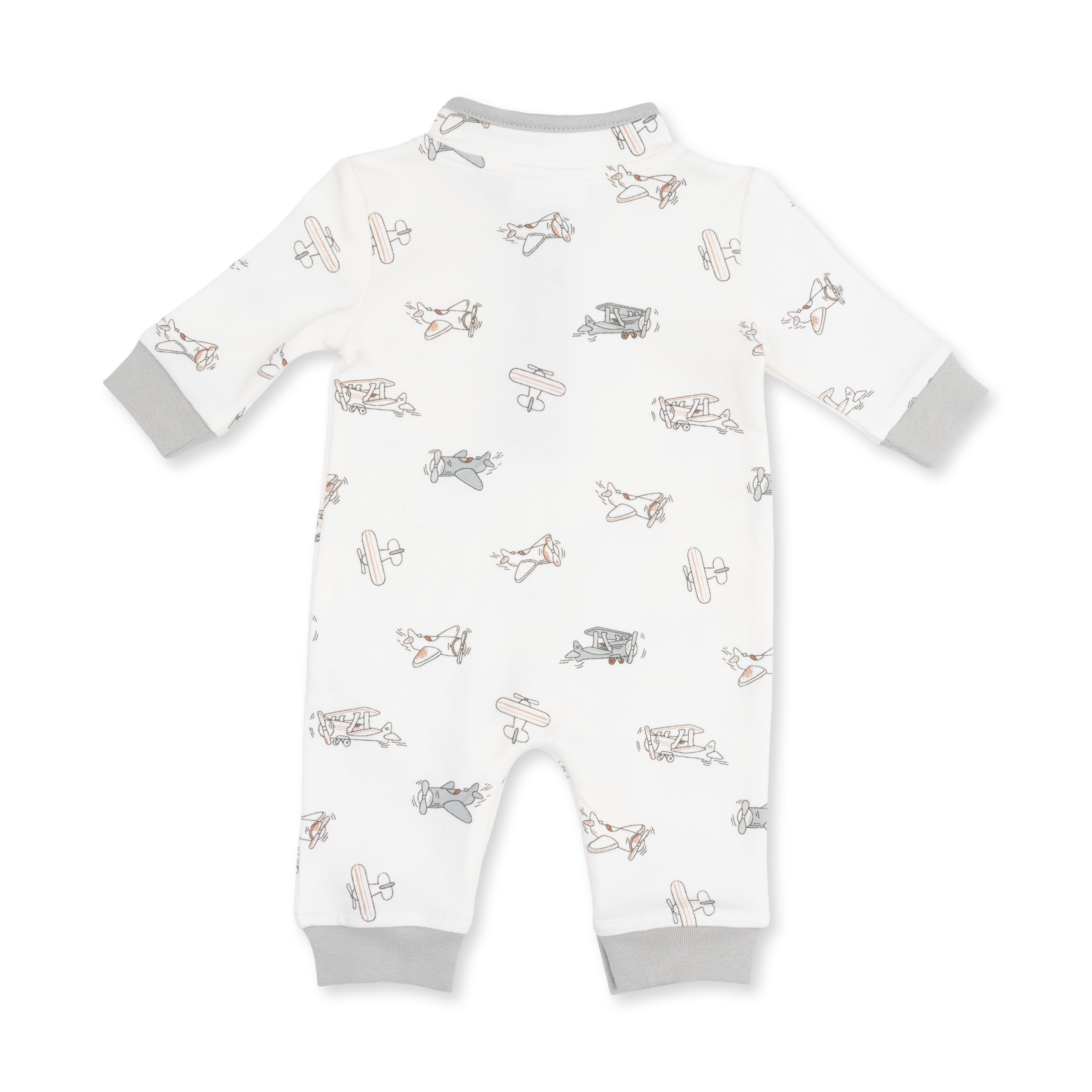 Angel Dear Vintage Airplane Pilots Zip Neck Romper