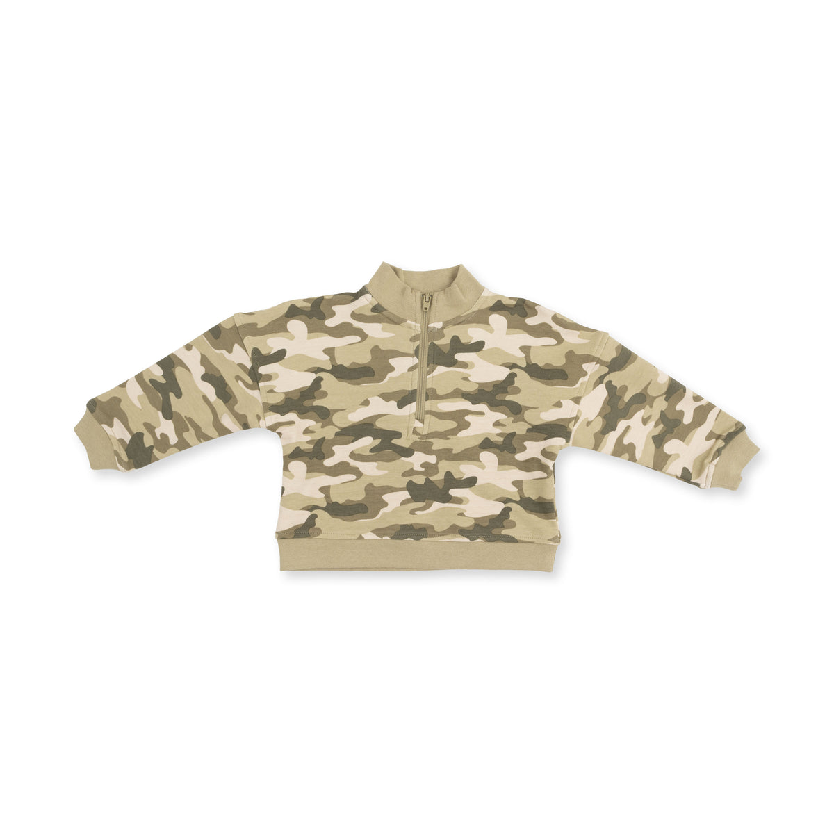 Angel Dear Camo French Terry Half Zip Sweatshirt & Jogger Pant Set