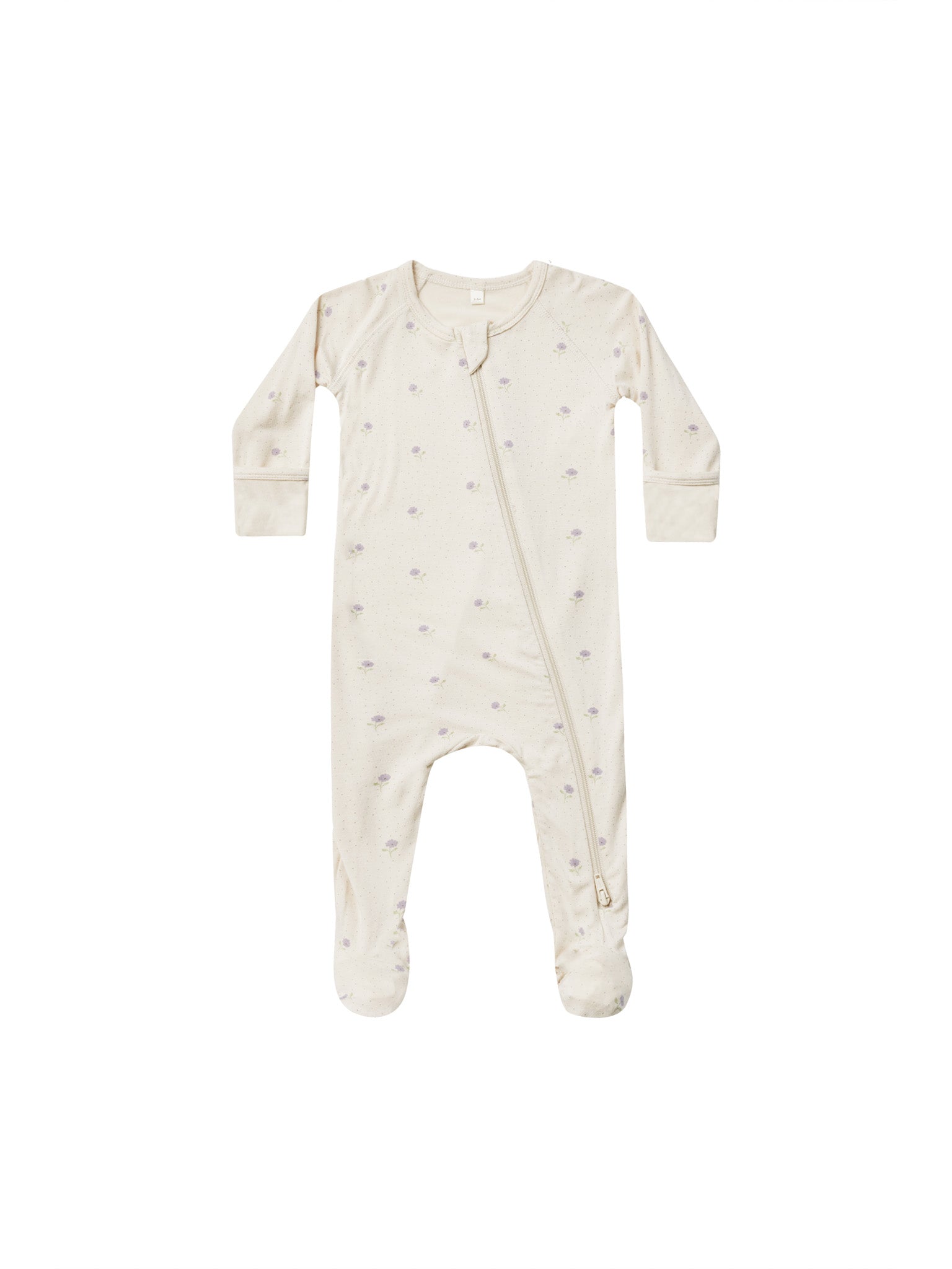 Sweet Pea Bamboo Zip Footie - Twinkle Twinkle Little One