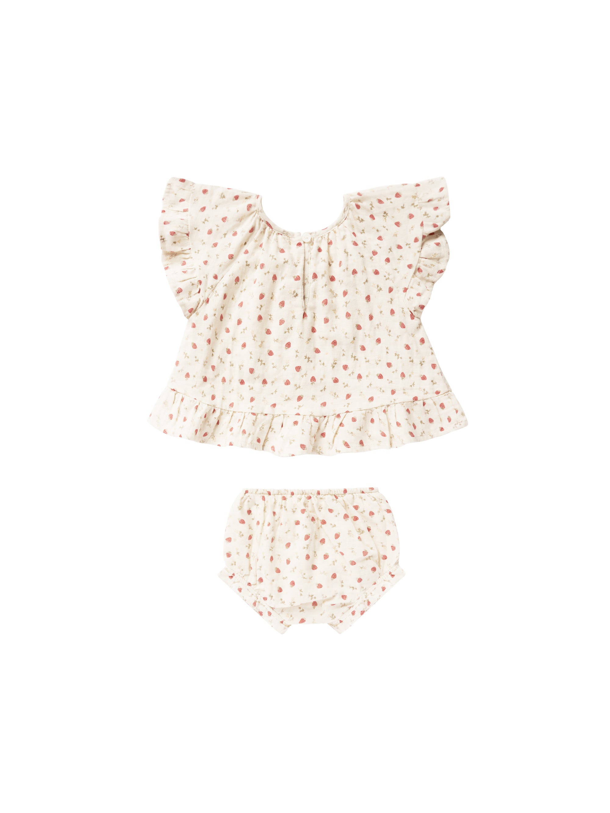 Butterfly Top + Bloomer Set - Strawberry Fields - Twinkle Twinkle Little One