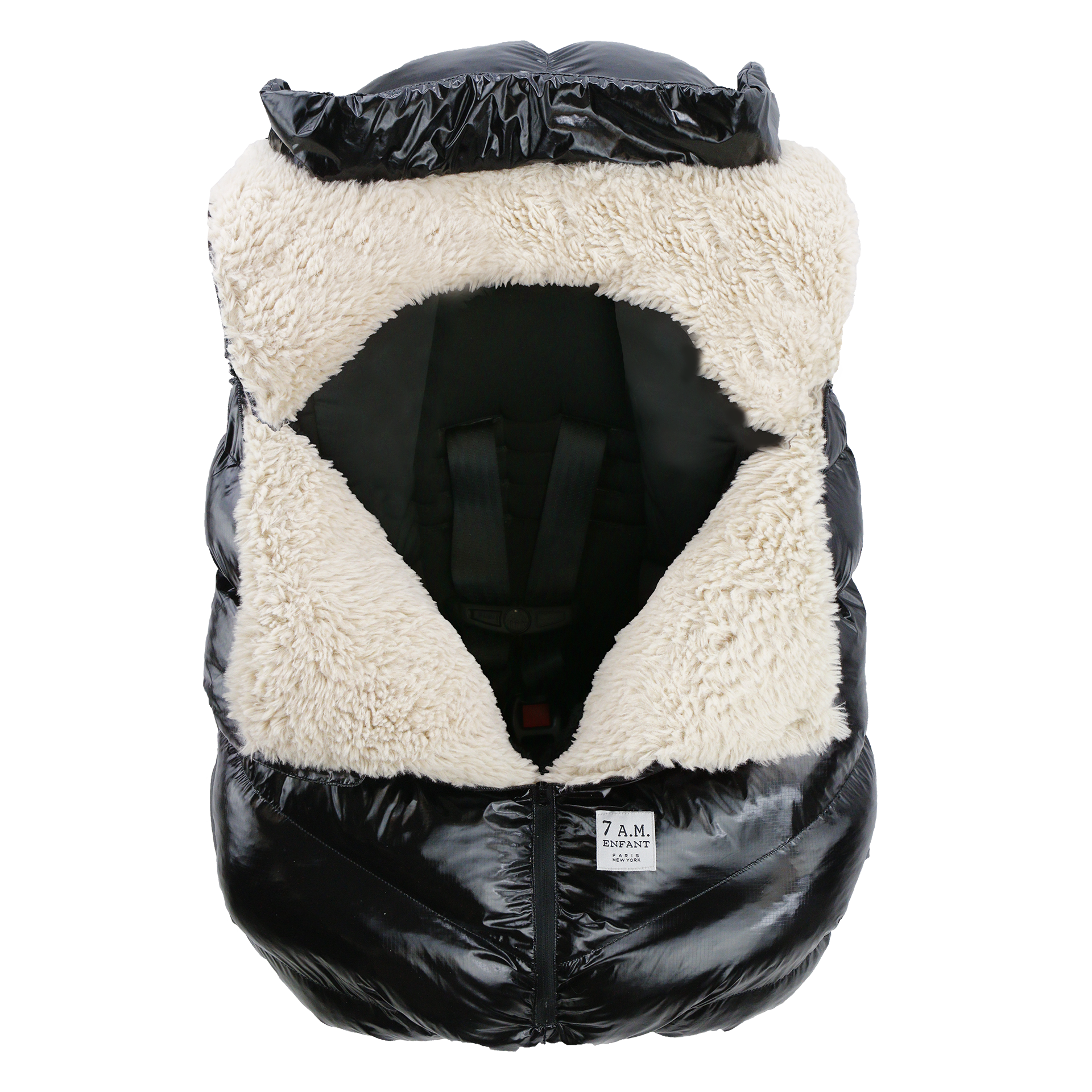 7 A.M. Enfant Car Seat Cocoon - Black Polar - Twinkle Twinkle Little One