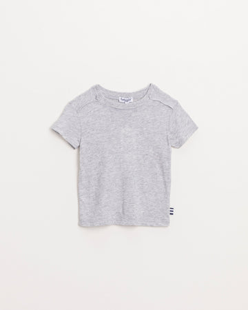 Heather Grey Short Sleeve Pullover Tee - Twinkle Twinkle Little One