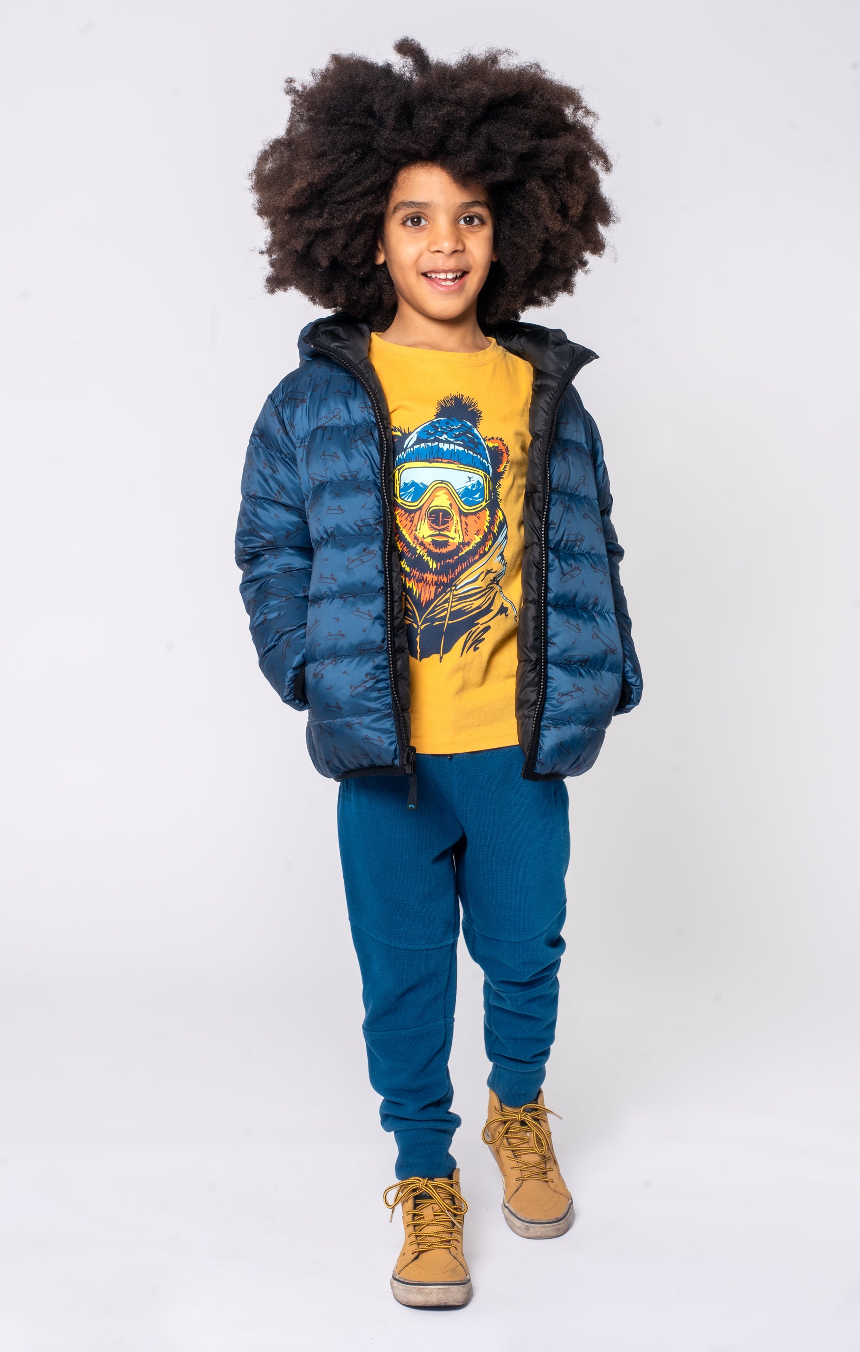 Reversible Puffer - Skater Vibes - Twinkle Twinkle Little One