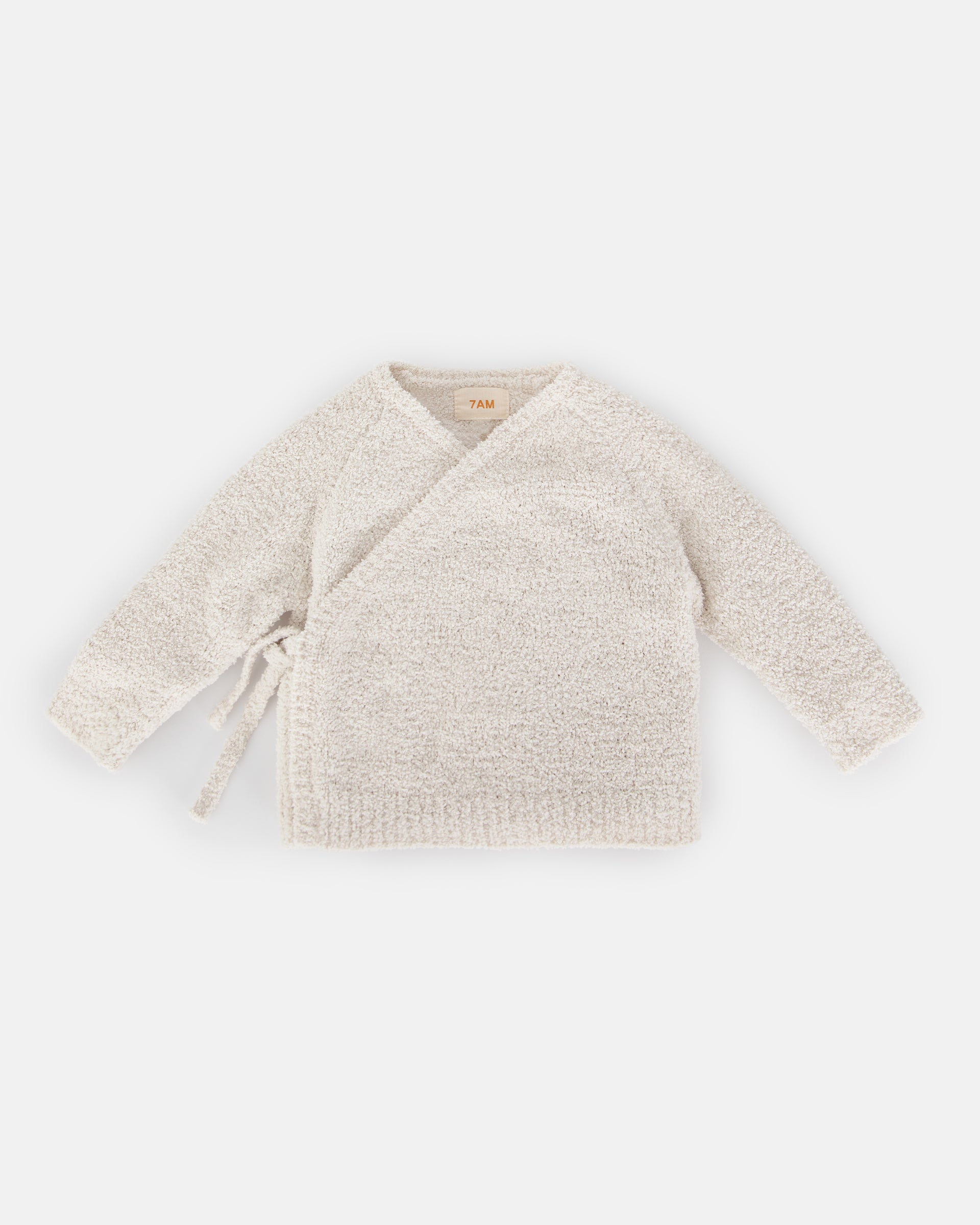 7 A.M. Enfant Fuzzy Wrap Top - Ecru - Twinkle Twinkle Little One