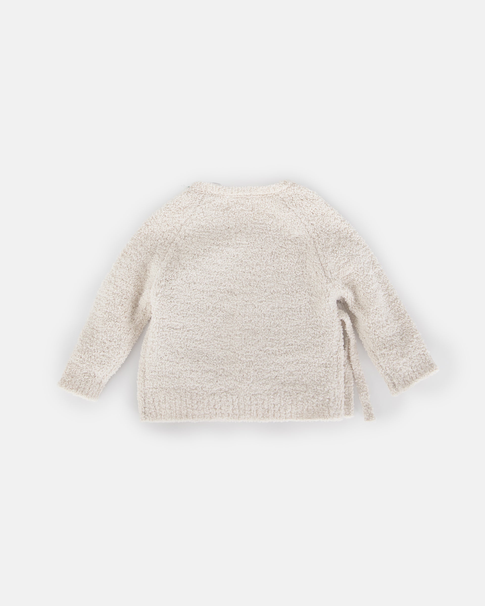 7 A.M. Enfant Fuzzy Wrap Top - Ecru - Twinkle Twinkle Little One