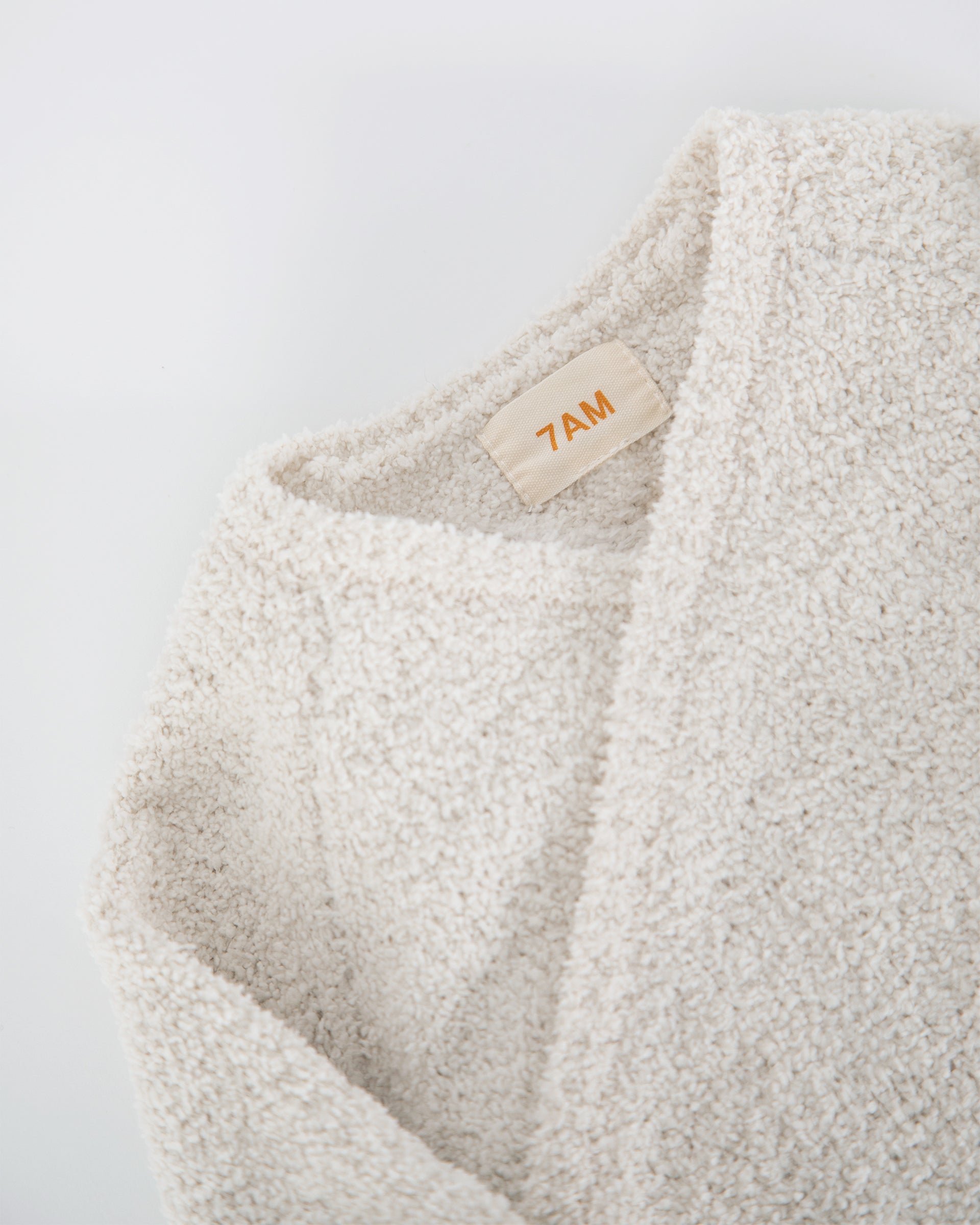 7 A.M. Enfant Fuzzy Wrap Top - Ecru - Twinkle Twinkle Little One