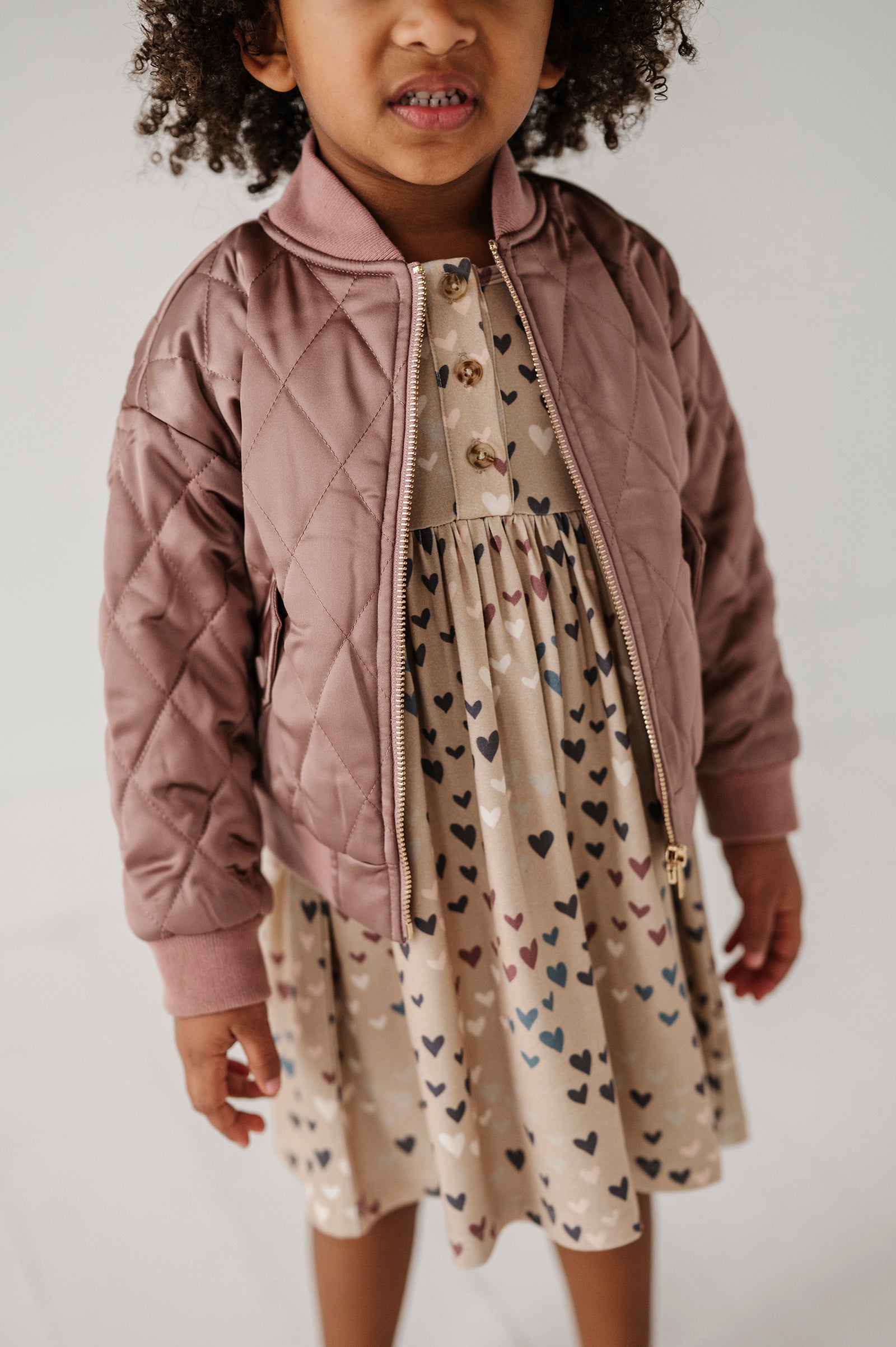 Winter Mauve Bomber Jacket - Twinkle Twinkle Little One