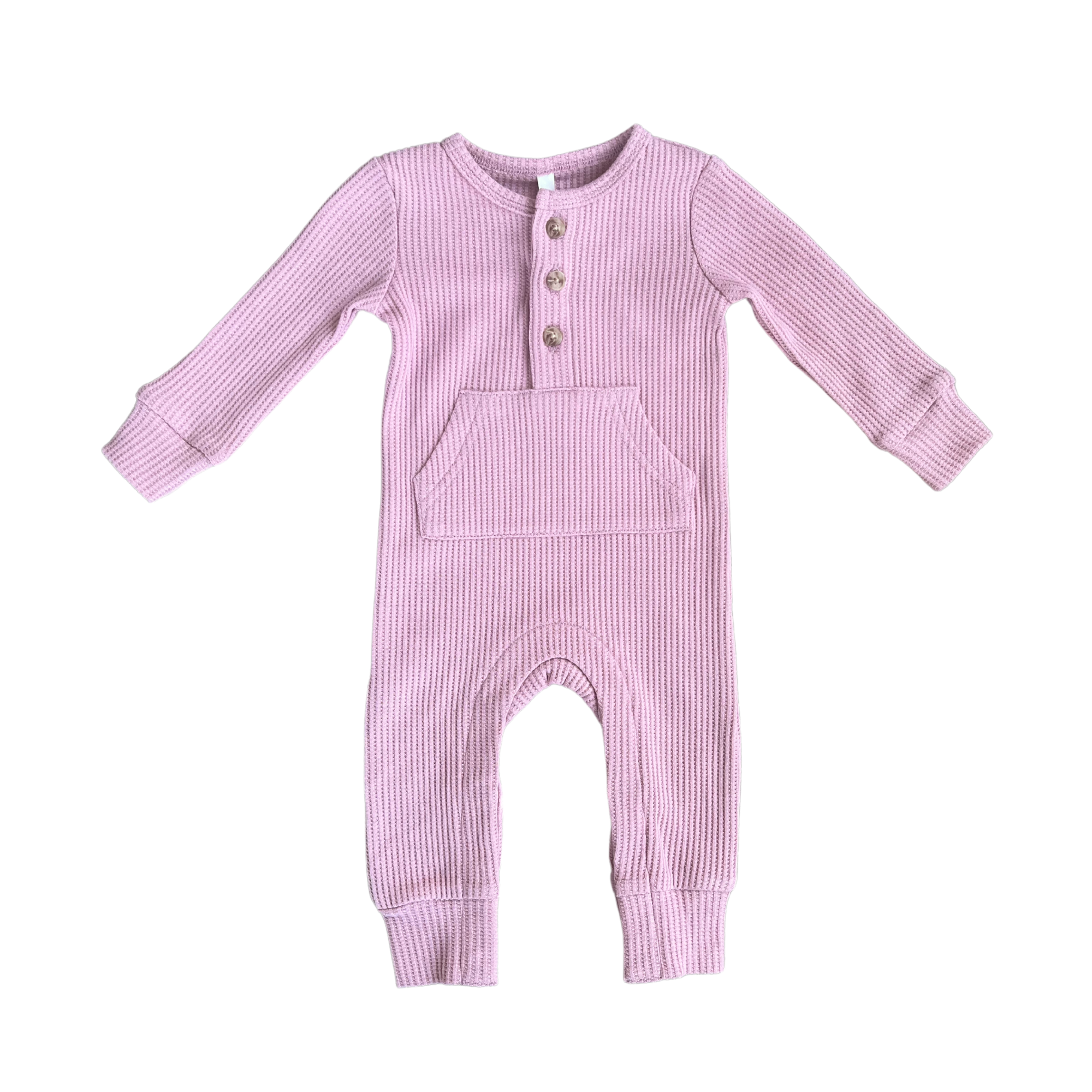 Orchid Waffle Romper - Twinkle Twinkle Little One