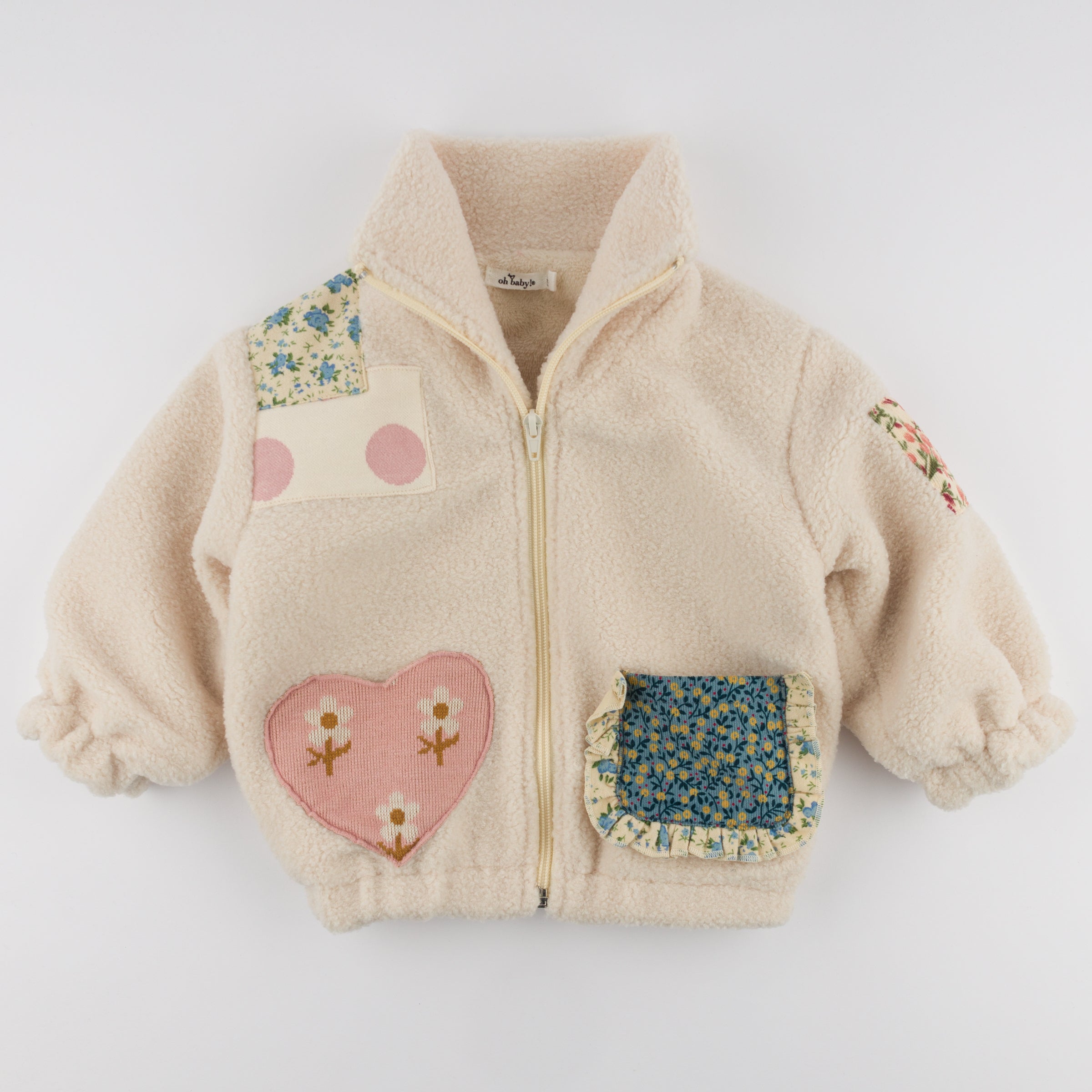 Patchwork Sherpa Faux Fur Tahoe Jacket - Twinkle Twinkle Little One