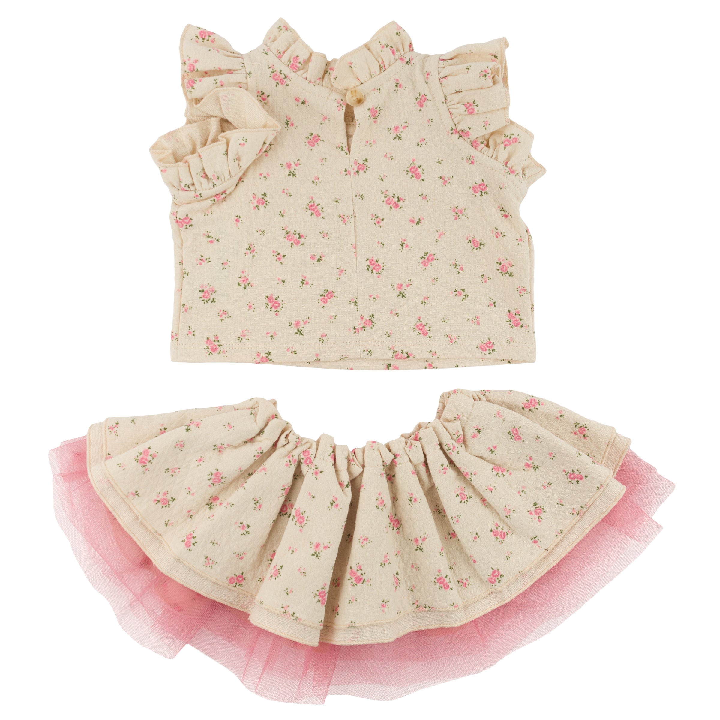 Lola Top & Tutu Skirt Set - Rose Bouquet - Rose - Twinkle Twinkle Little One