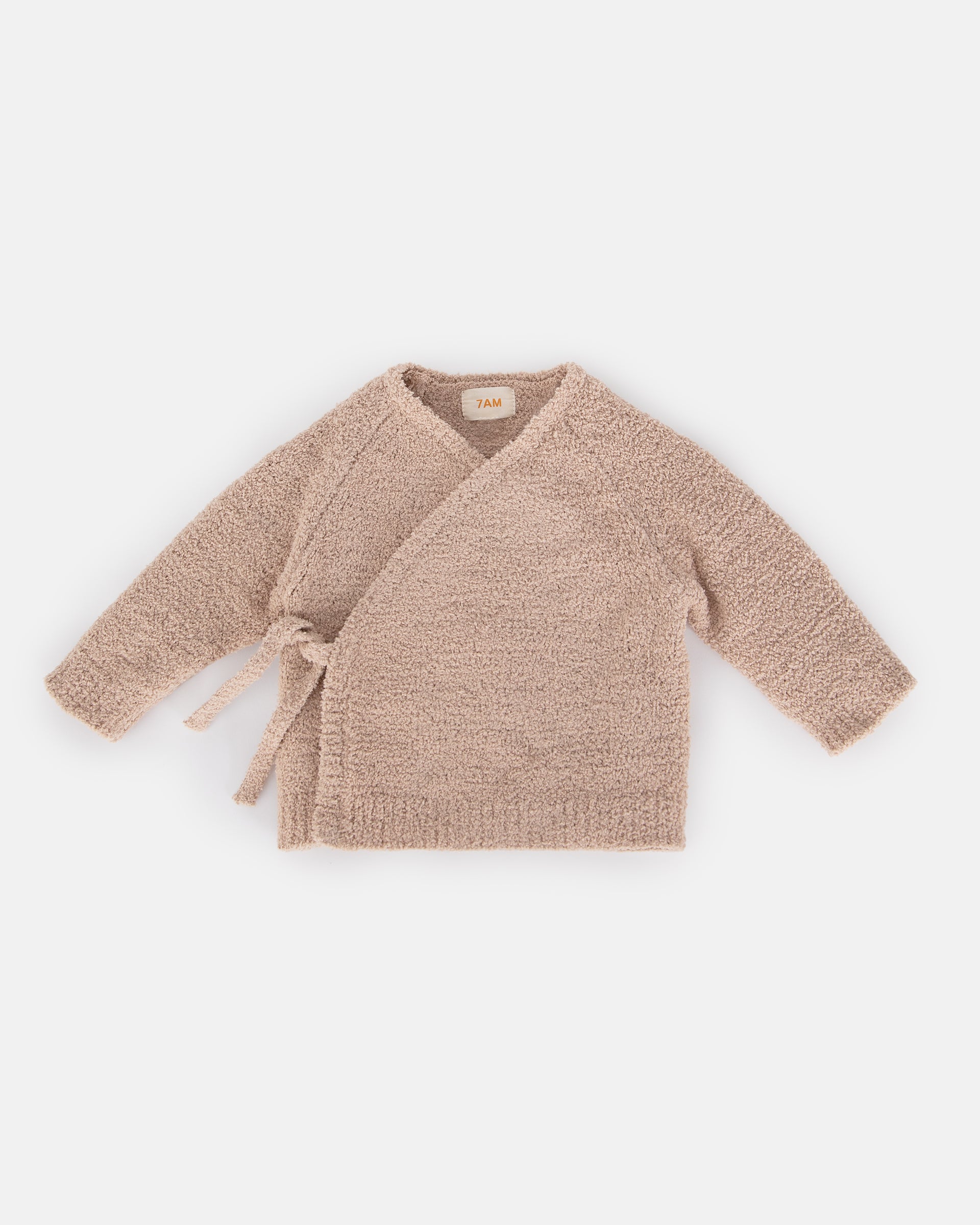 7 A.M. Enfant Fuzzy Wrap Top - Pecan - Twinkle Twinkle Little One