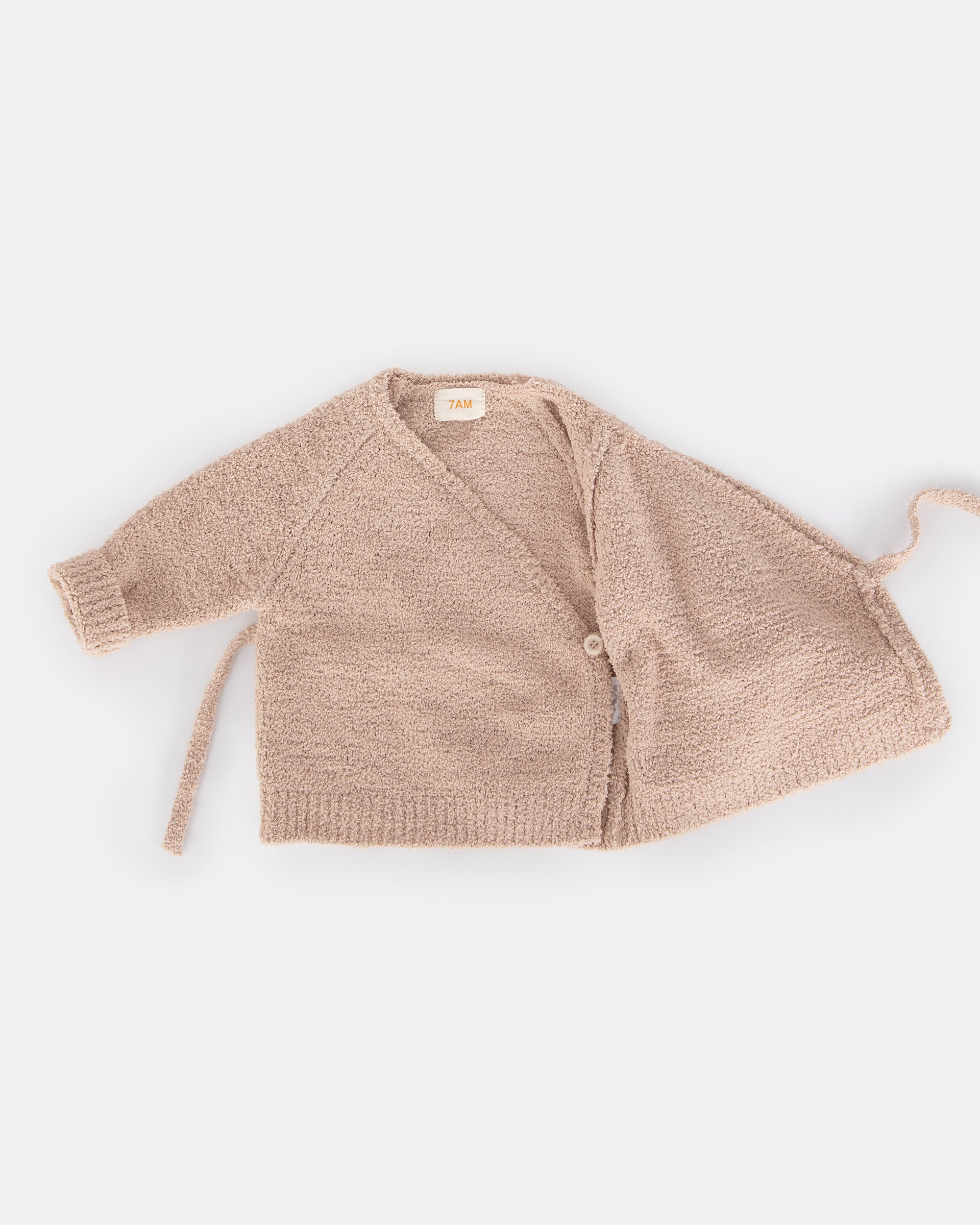 7 A.M. Enfant Fuzzy Wrap Top - Pecan - Twinkle Twinkle Little One
