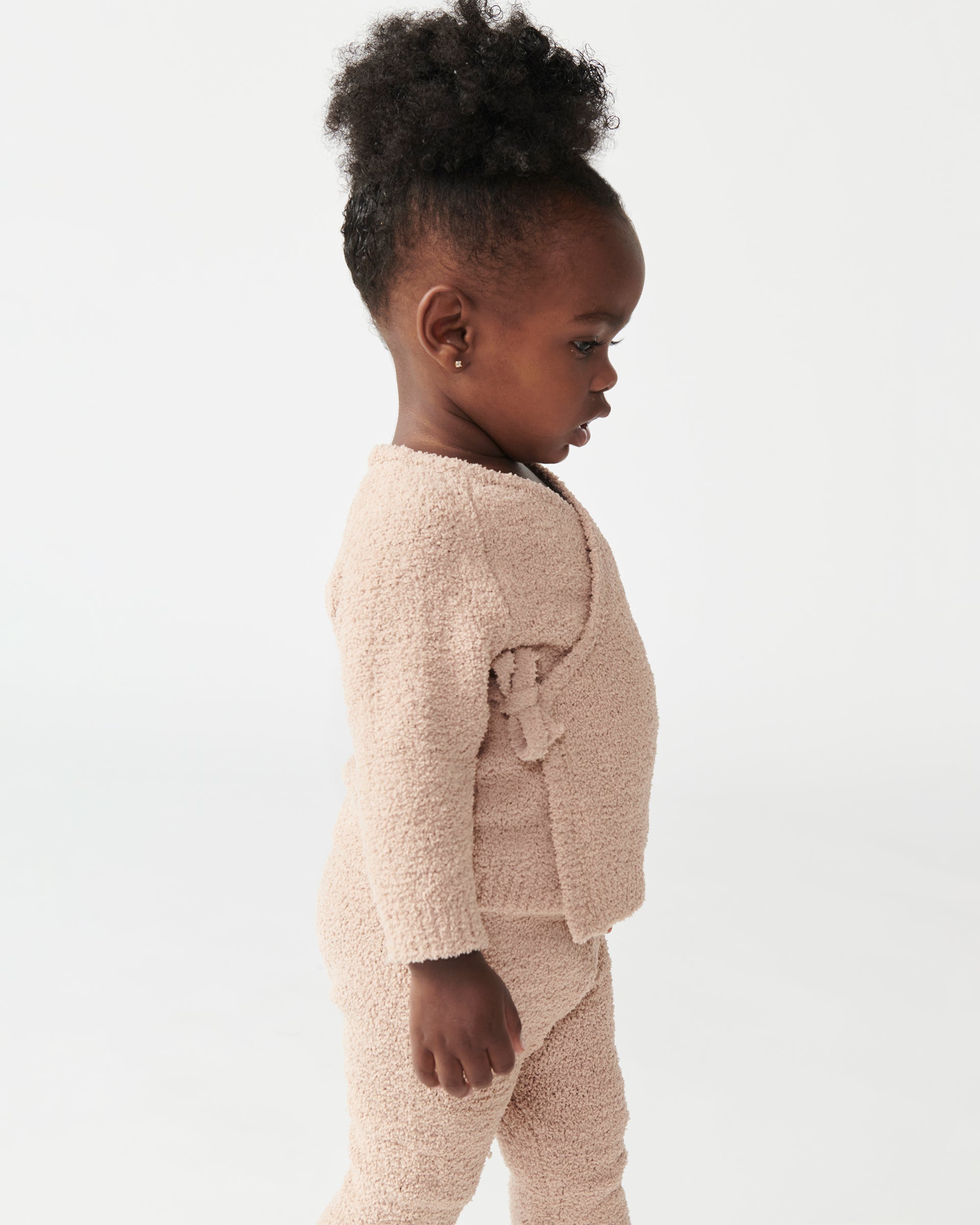 7 A.M. Enfant Fuzzy Wrap Top - Pecan - Twinkle Twinkle Little One