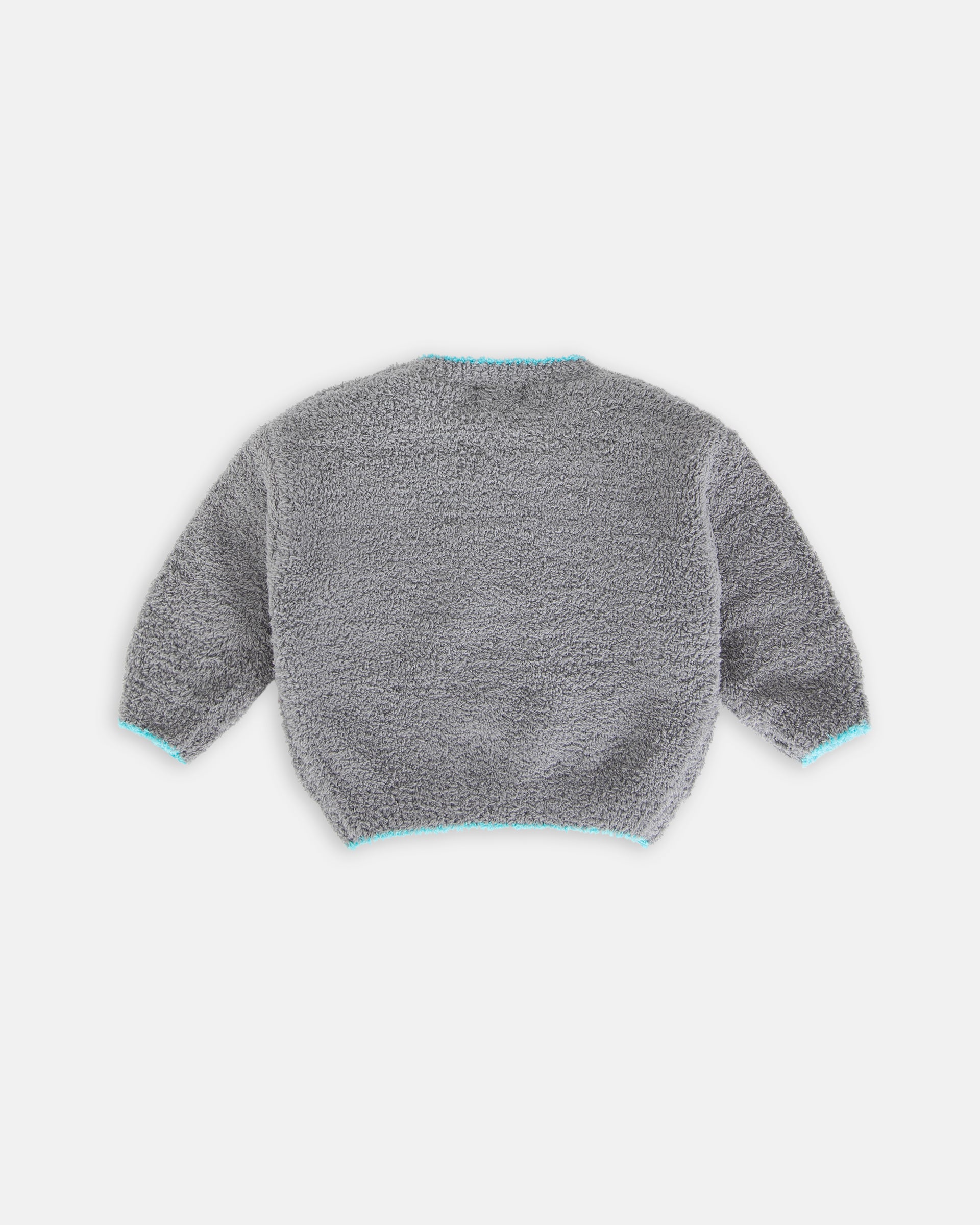 7 A.M. Enfant Fuzzy Boxy Sweater - Gris - Twinkle Twinkle Little One
