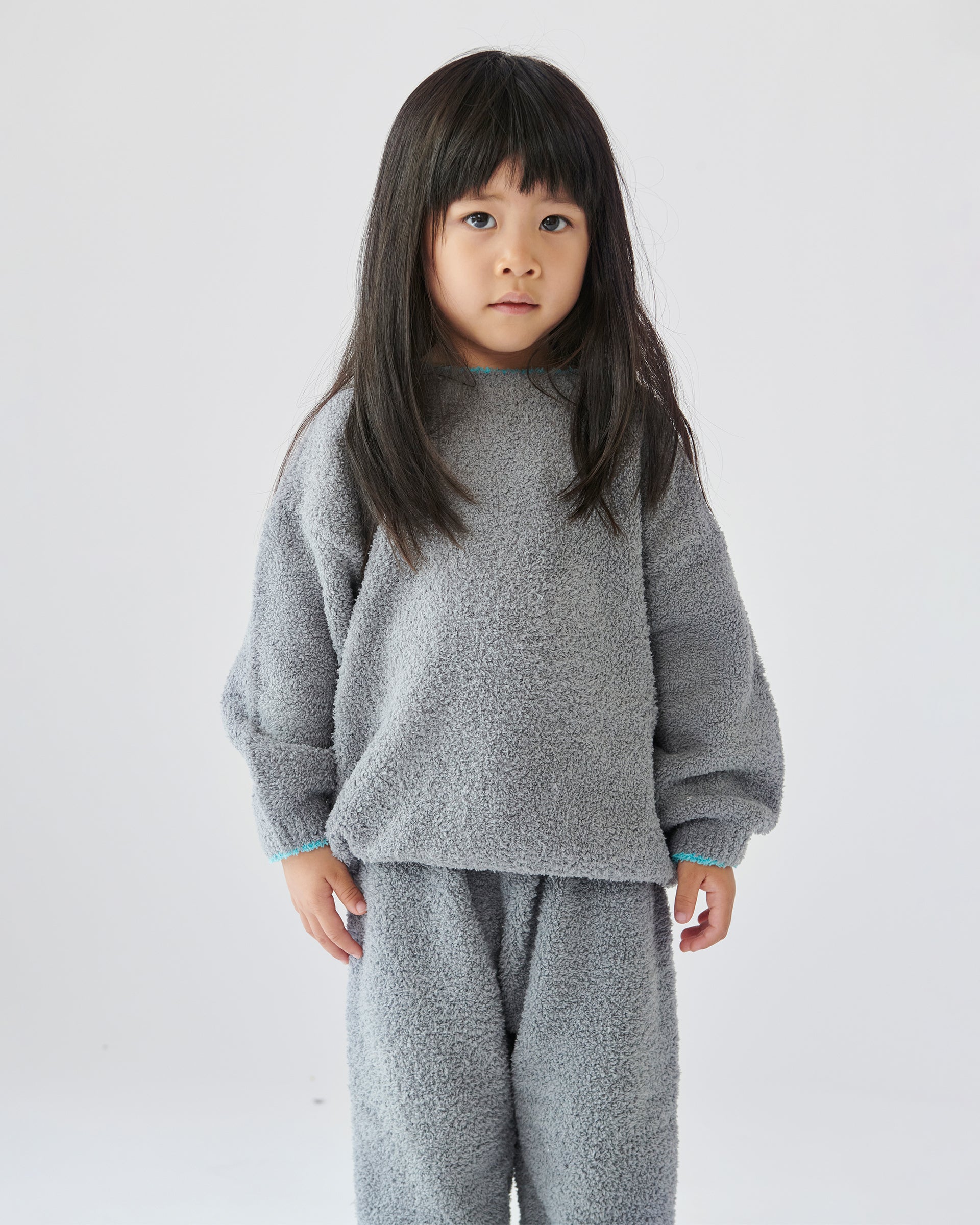 7 A.M. Enfant Fuzzy Boxy Sweater - Gris - Twinkle Twinkle Little One