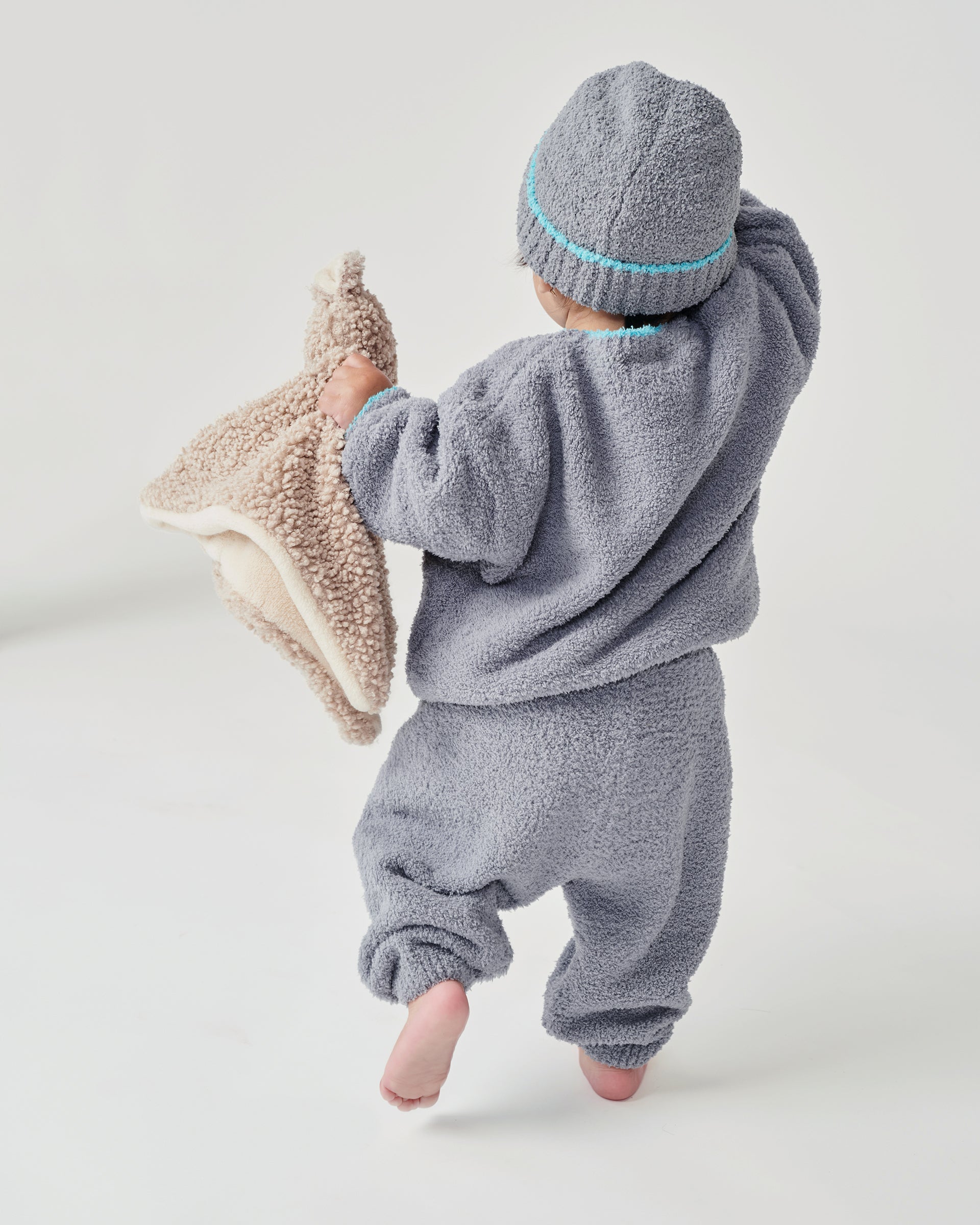 7 A.M. Enfant Fuzzy Lounge Pants - Gris - Twinkle Twinkle Little One